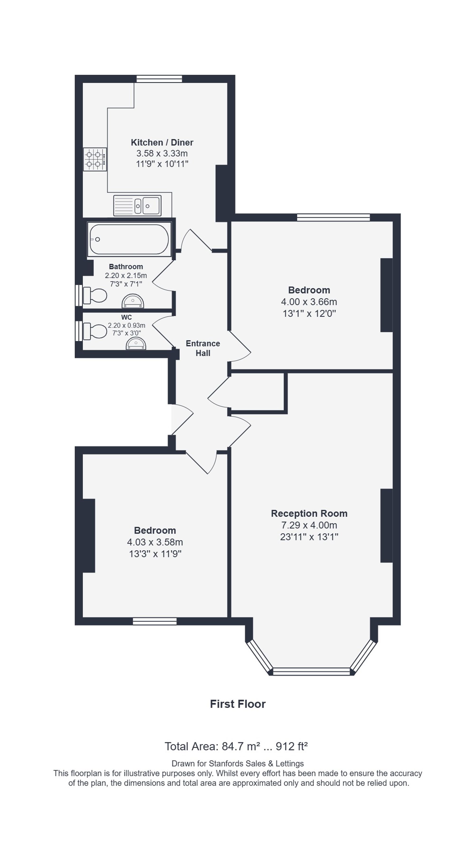 131b, Devonshire Road, Forest Hill floorplan