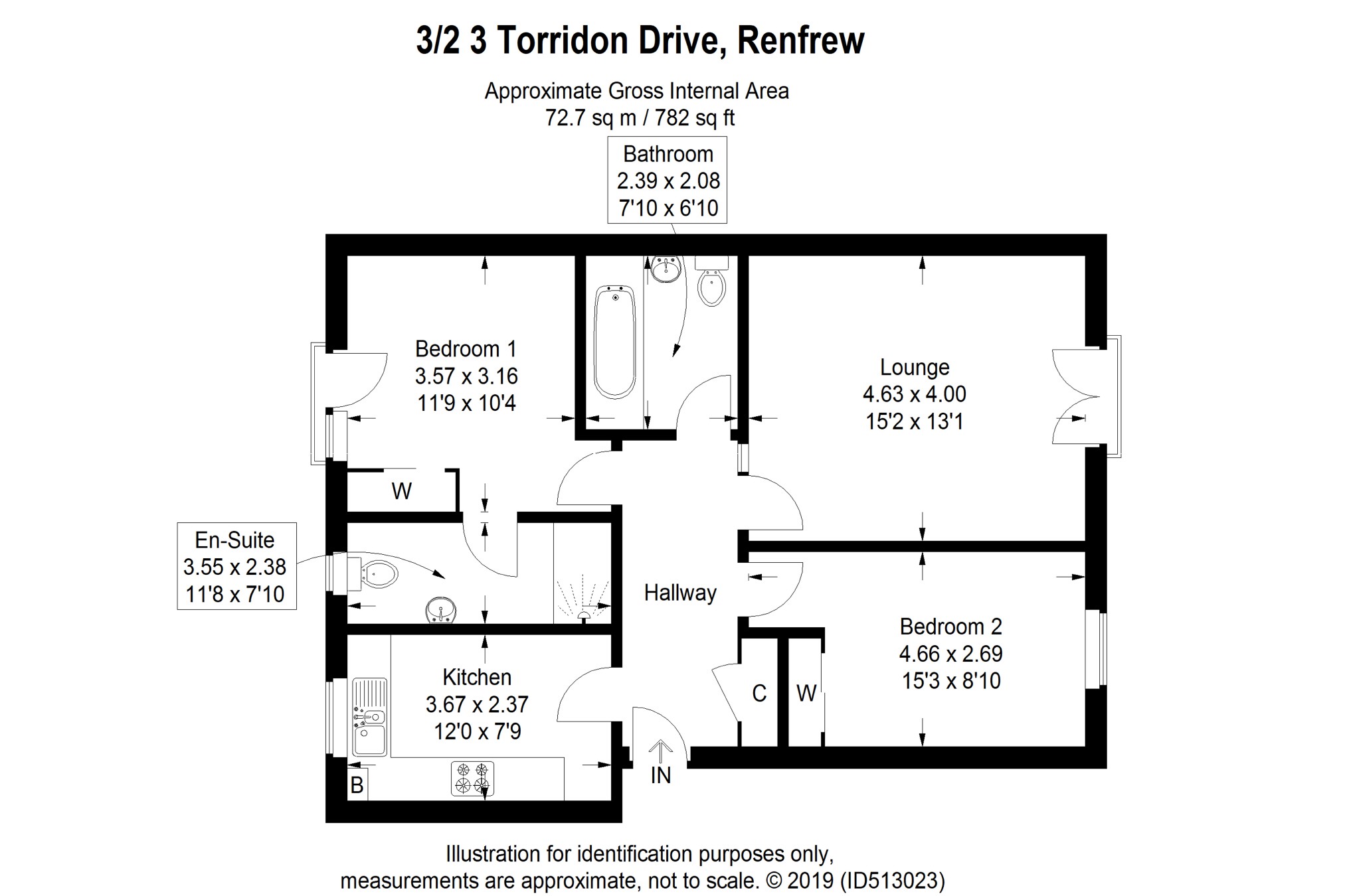 2 Bedrooms Flat for sale in Torridon Drive, Renfrew PA4