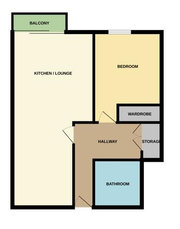 Apt 1224, 12 Leftbank, Manchester floorplan