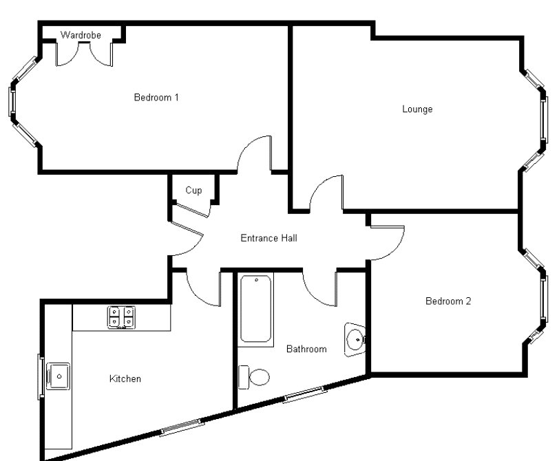 Flat 1 48 High Street, Ilfracombe Devon, Devon floorplan