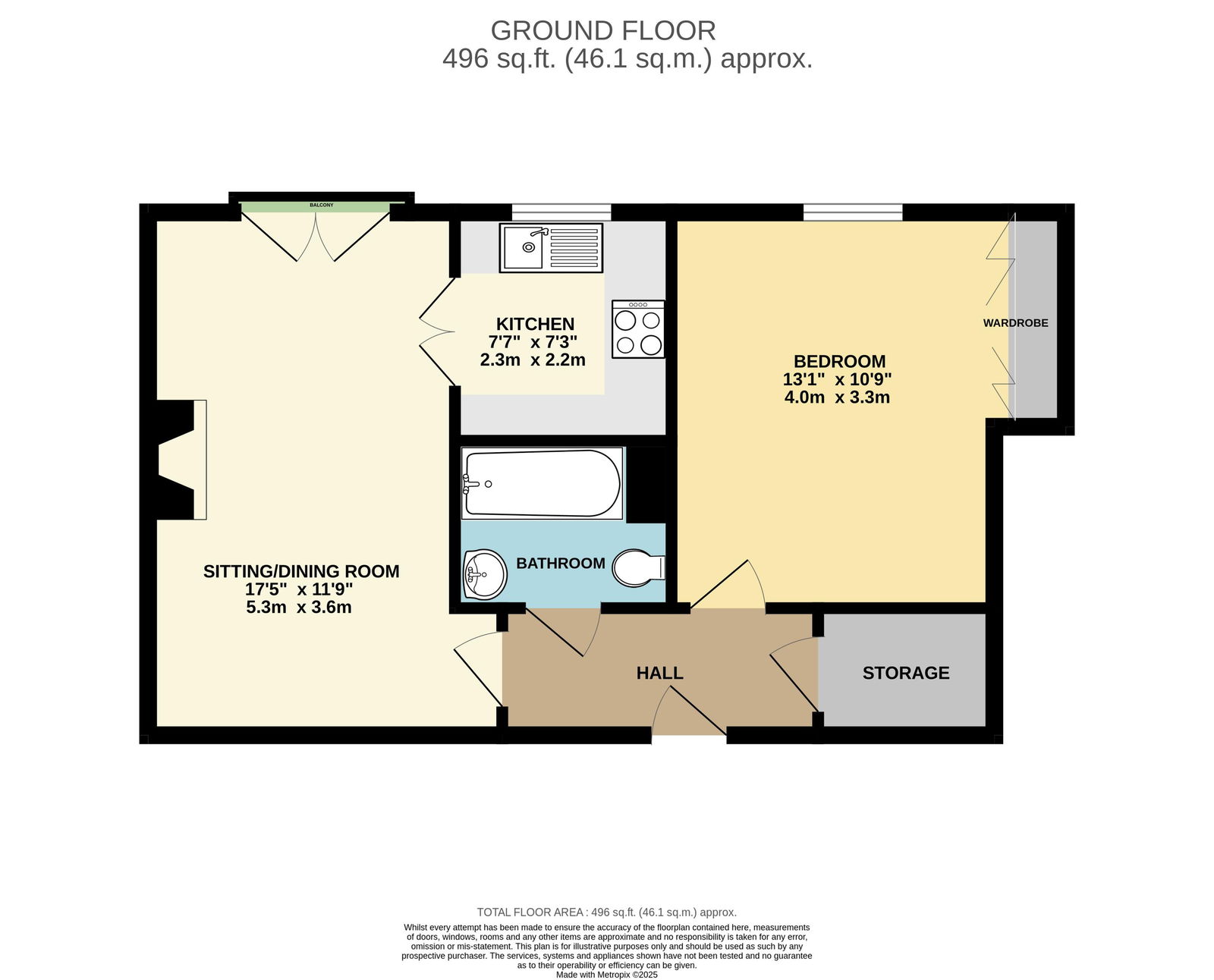 Santler Court, 207,Flat 26, Worcester Road, Malvern floorplan