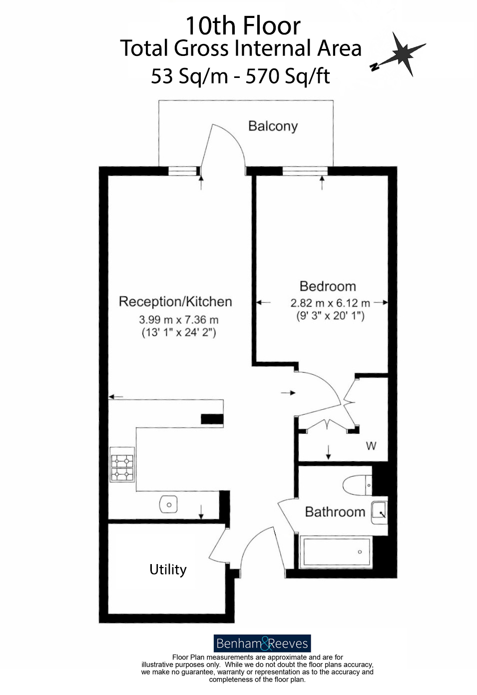 Flat 63, Duncombe House, 15, Victory Parade, Woolwich floorplan