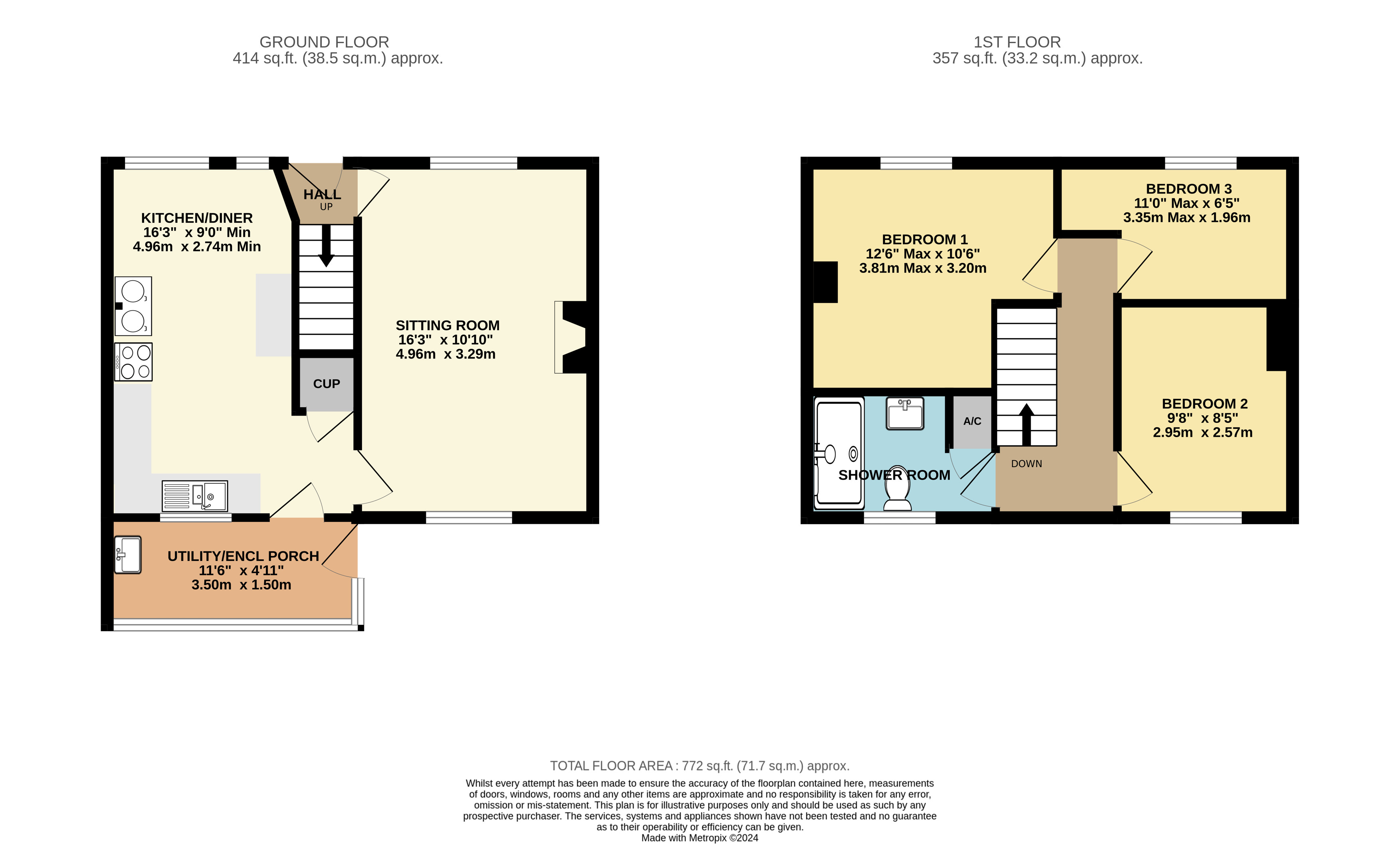 2, Linden Terrace, Minehead floorplan