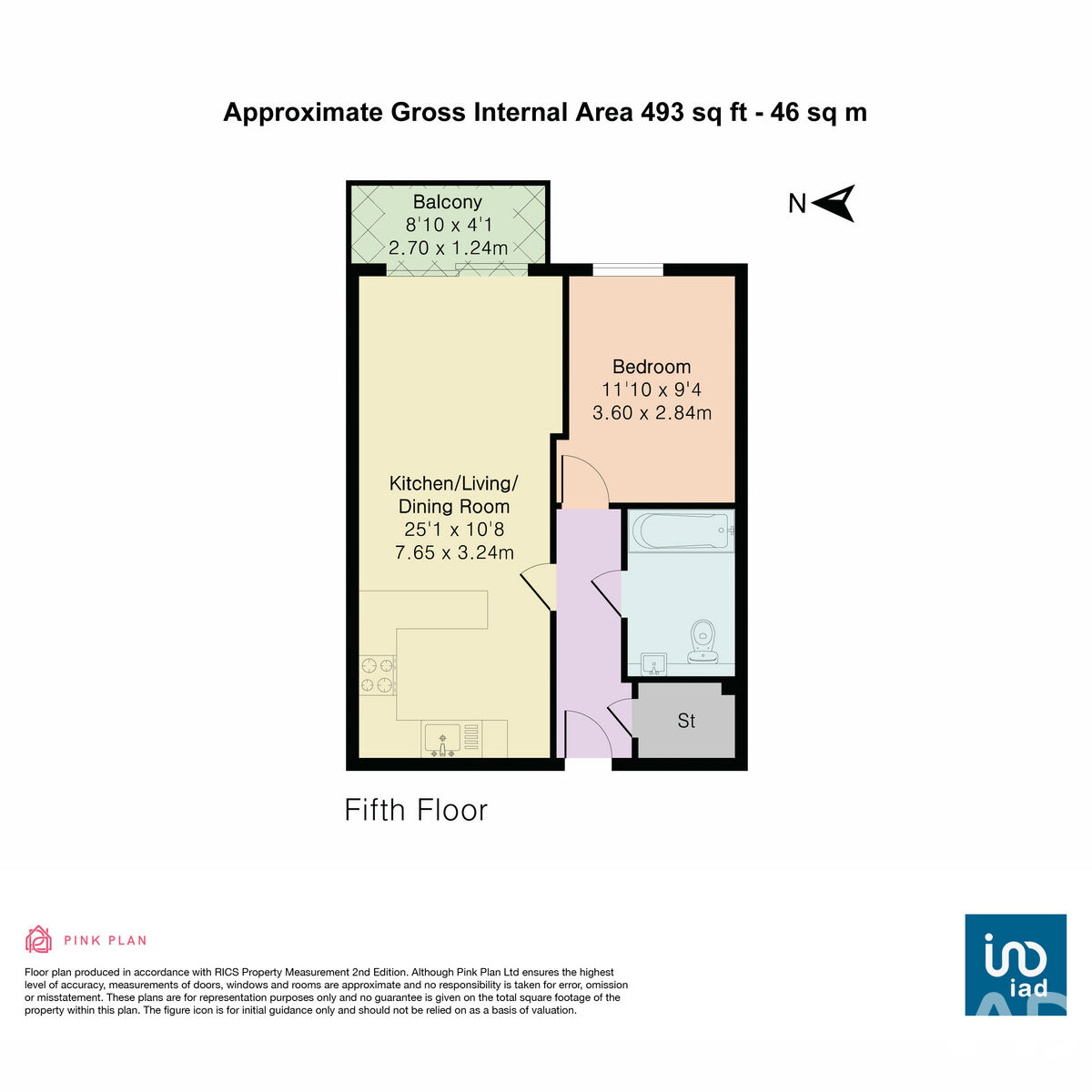 Flat Flat 76, 14, Aerodrome Road, London floorplan