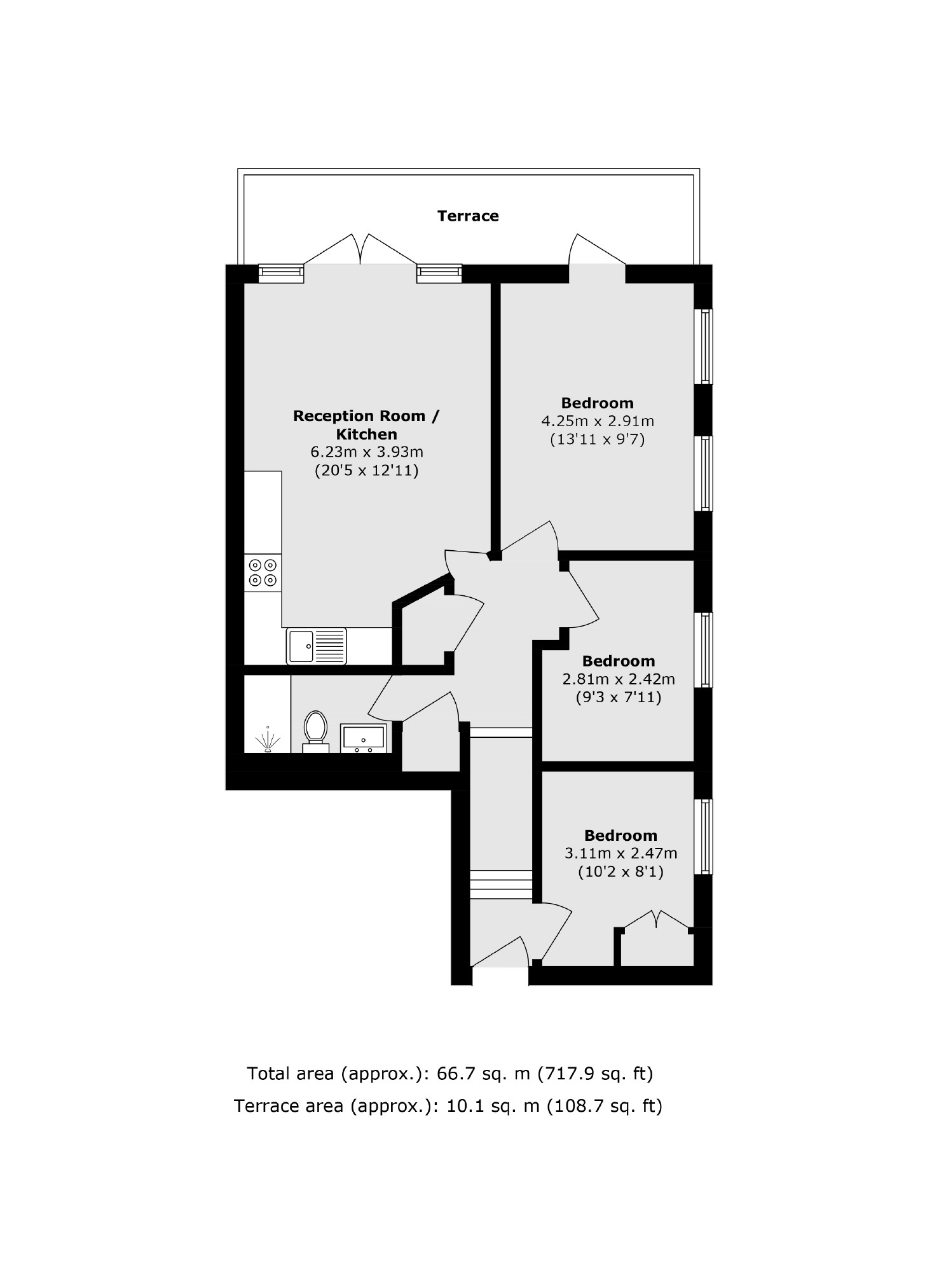 Brockley Road, London floorplan