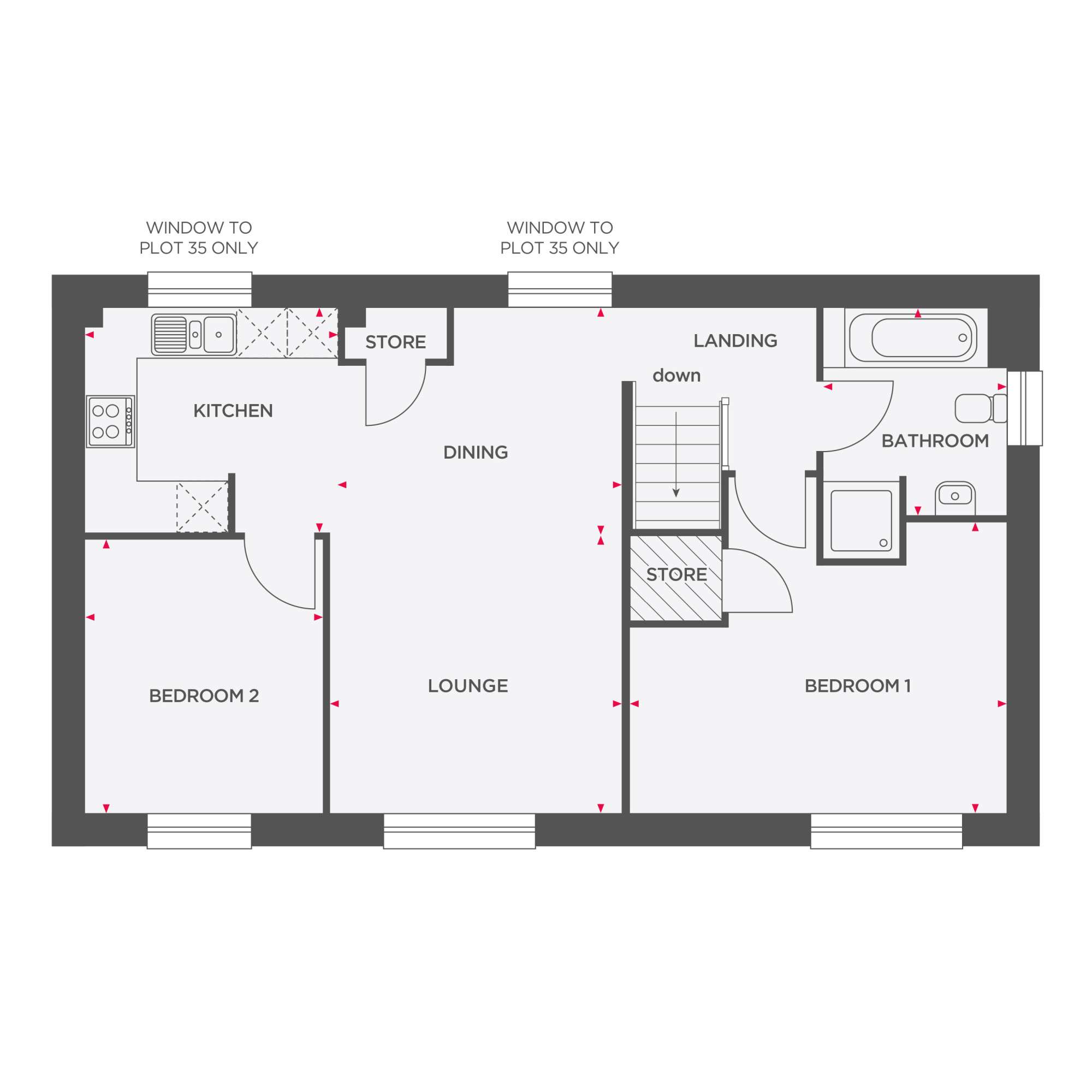 34, Lark View, Liskeard floorplan