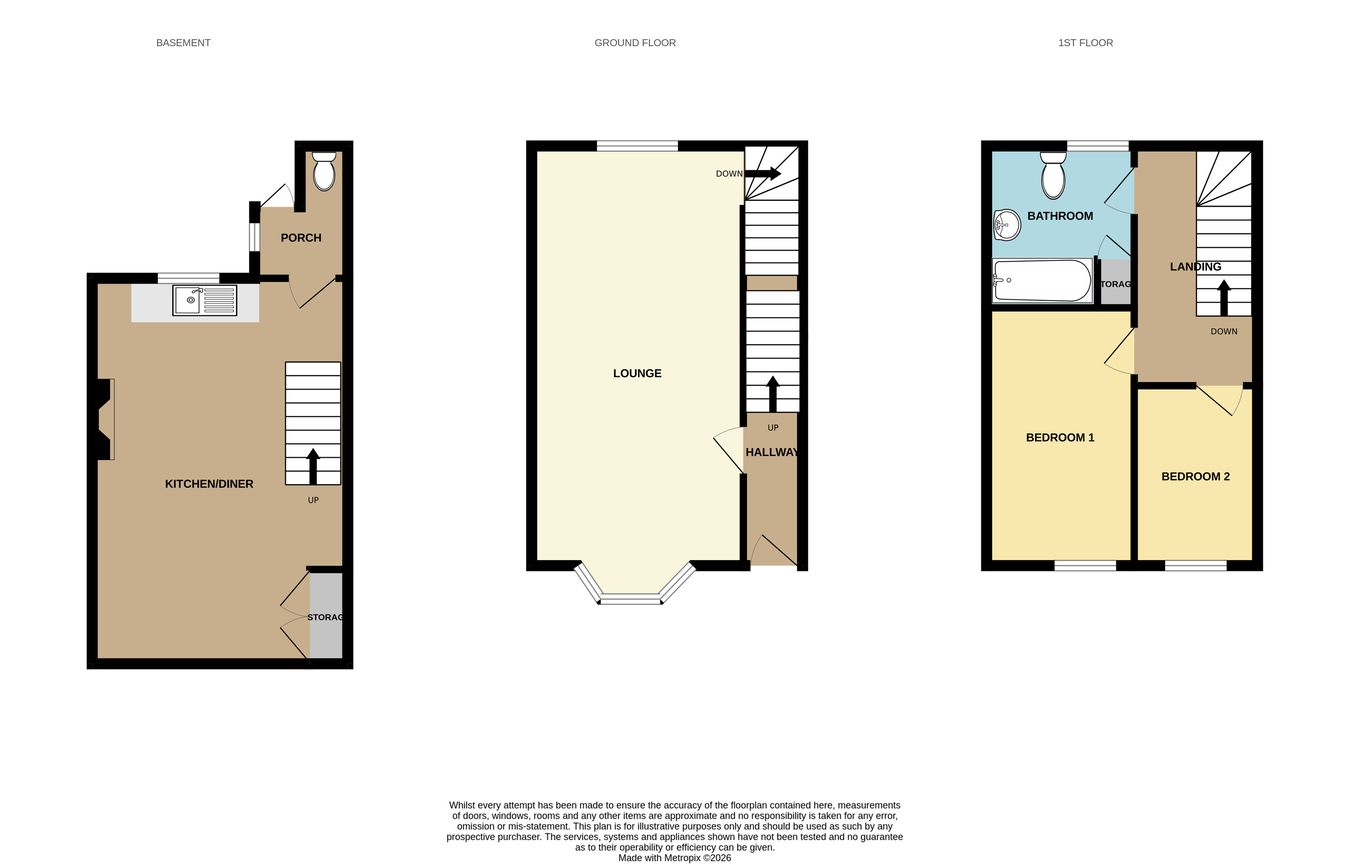 26, Oakfield Terrace, Bridgend floorplan
