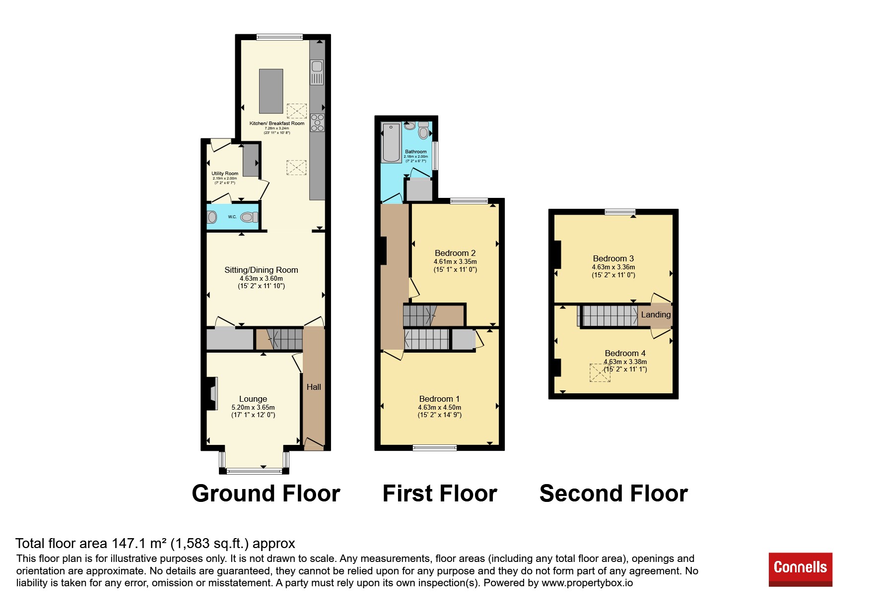 3, Hardcastle Villas, Stourport-On-Severn floorplan