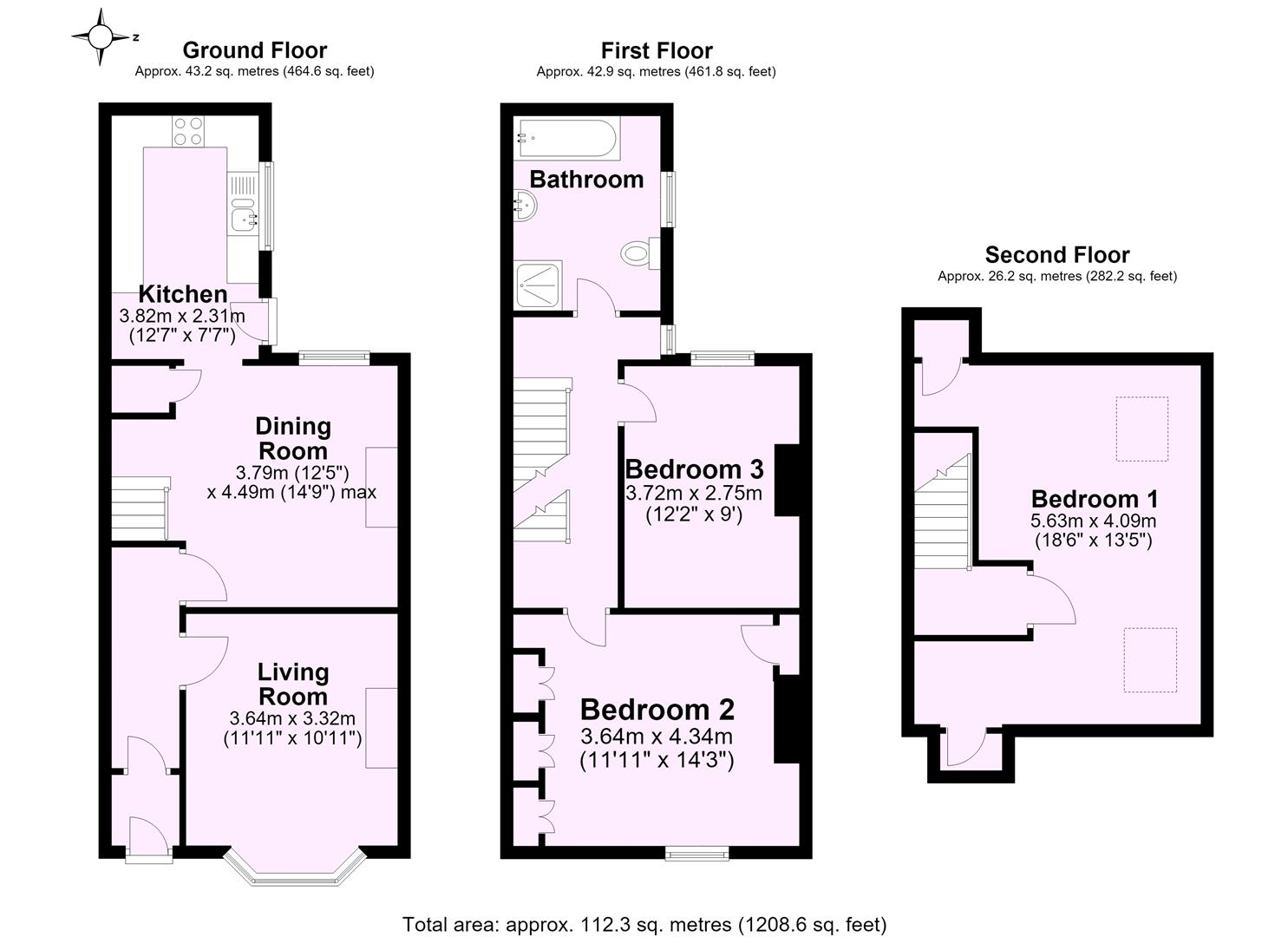 61, Nunmill Street, York floorplan