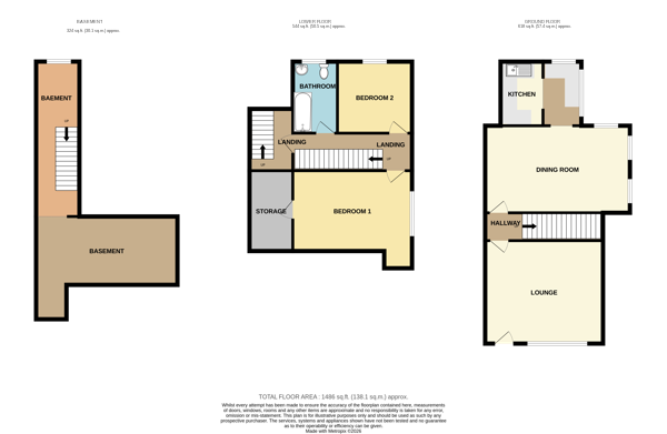 27, Harrowside, Blackpool floorplan