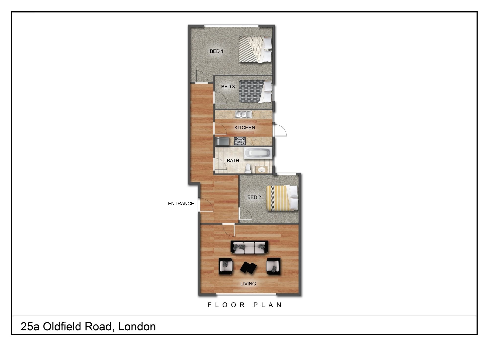 25, A Oldfield Road, London floorplan