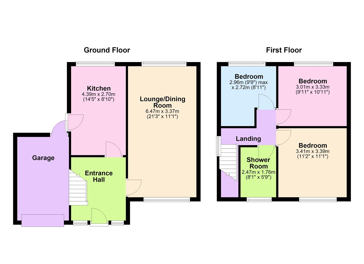 113, Arnolds Crescent, Newbold Verdon floorplan