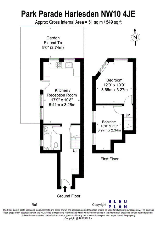 40a, Park Parade, London floorplan