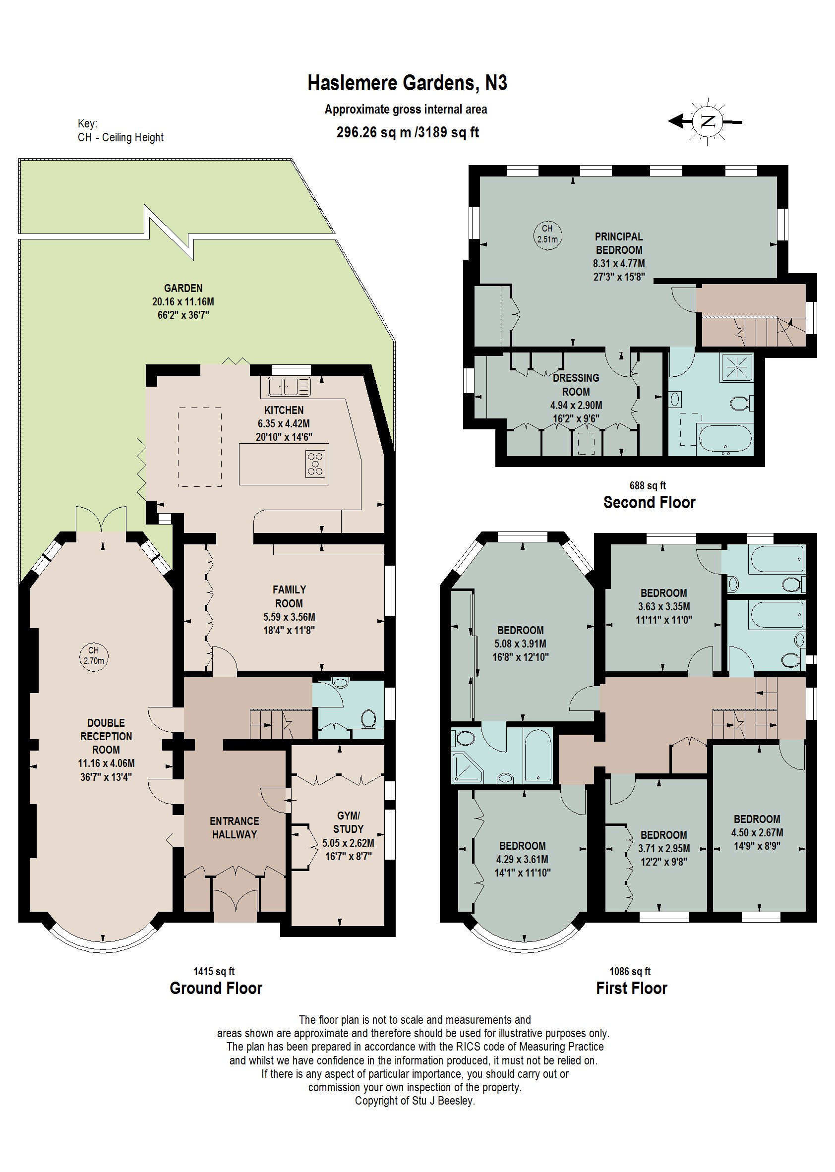 6, Haslemere Gardens, London floorplan