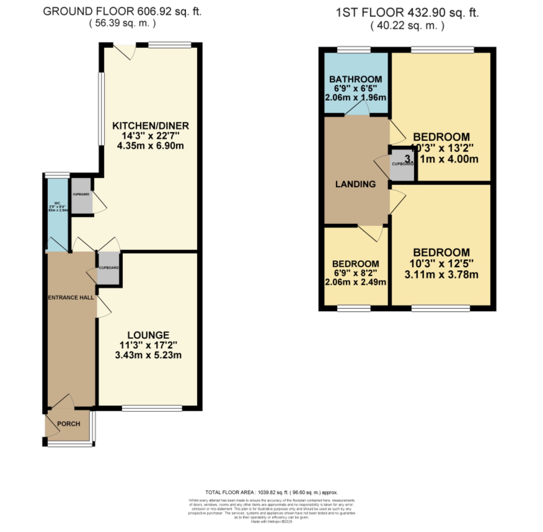 4, Humber Close, Nottingham floorplan