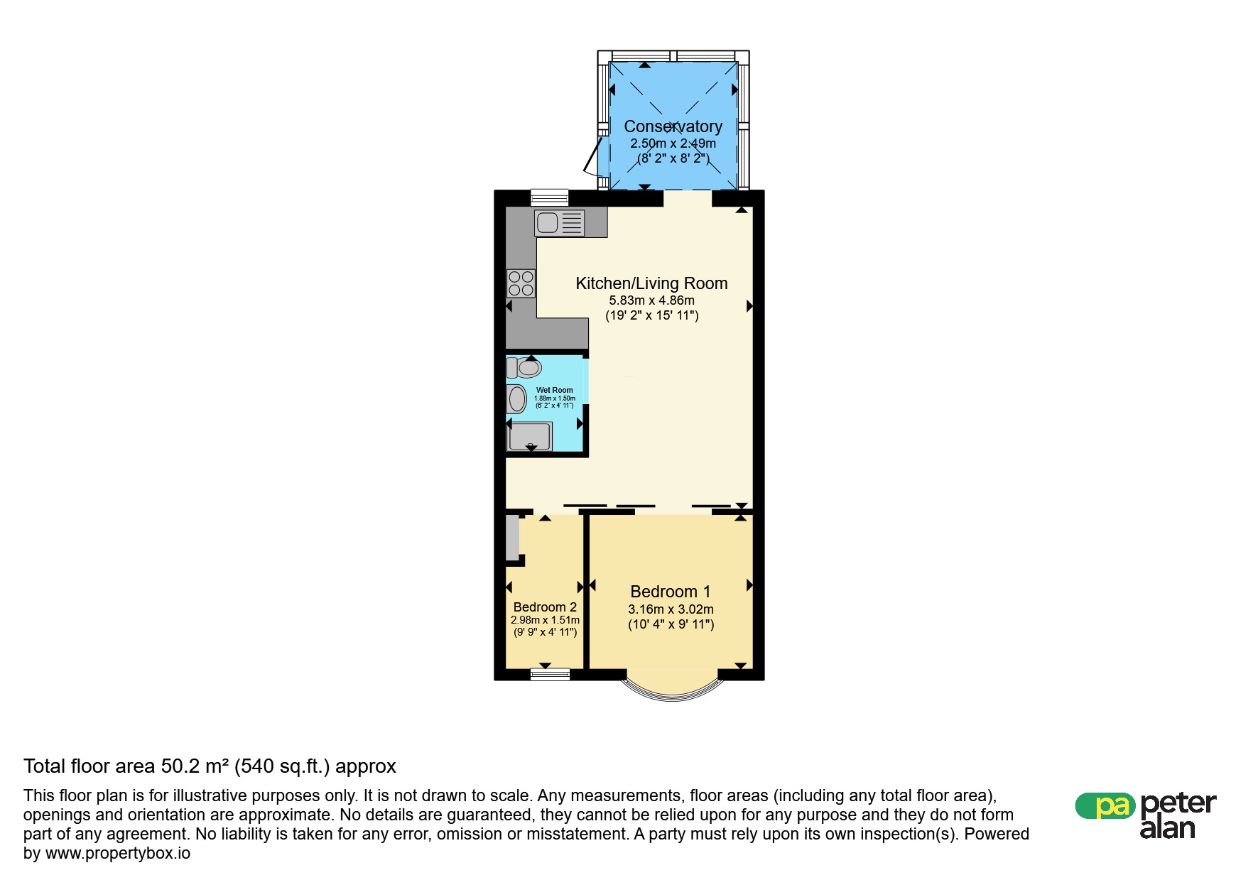 45, Andover Close, Barry floorplan
