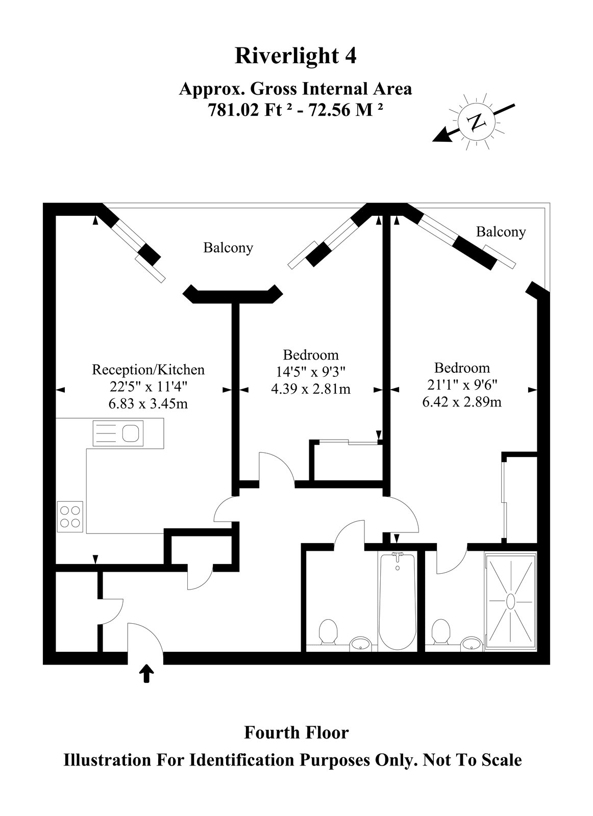 2 Bedrooms Flat for sale in Riverlight Four, London SW11