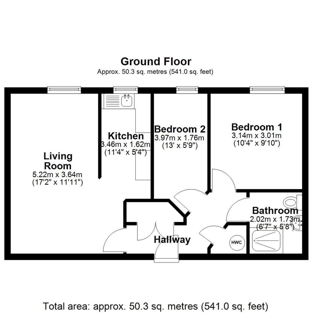 54, Wharf Court, Melksham floorplan