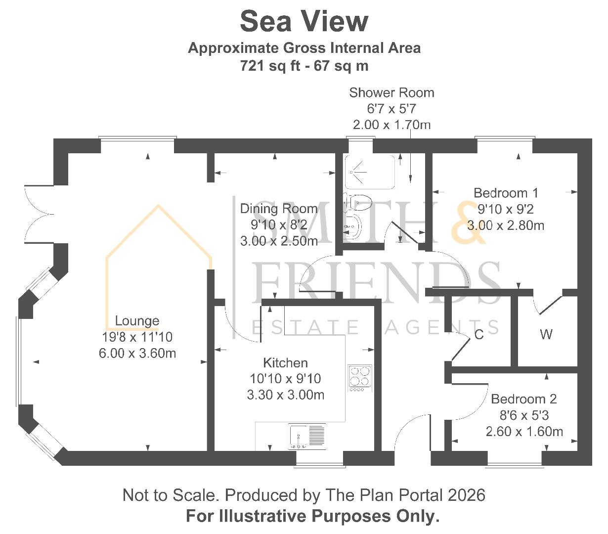 44, Seaview Park Homes, Hartlepool floorplan