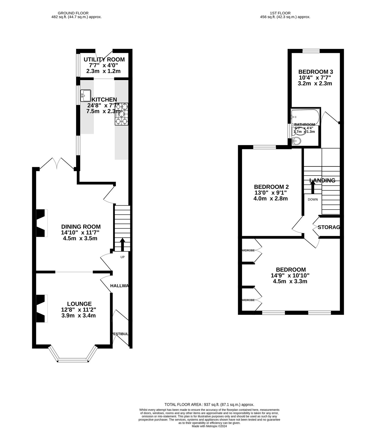 28, Garstang Road North, Preston floorplan
