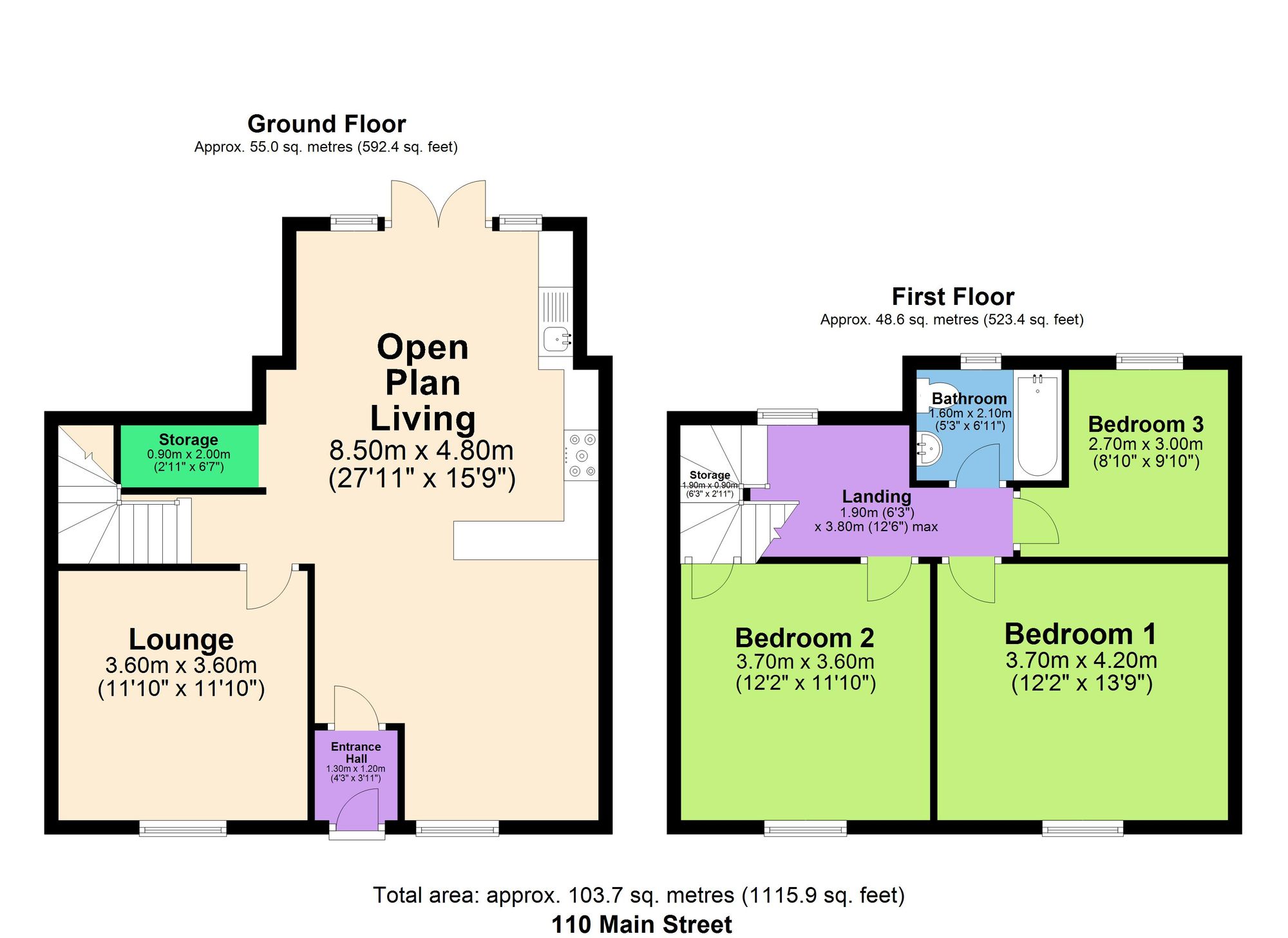 110 Main Street, Chesterfield floorplan