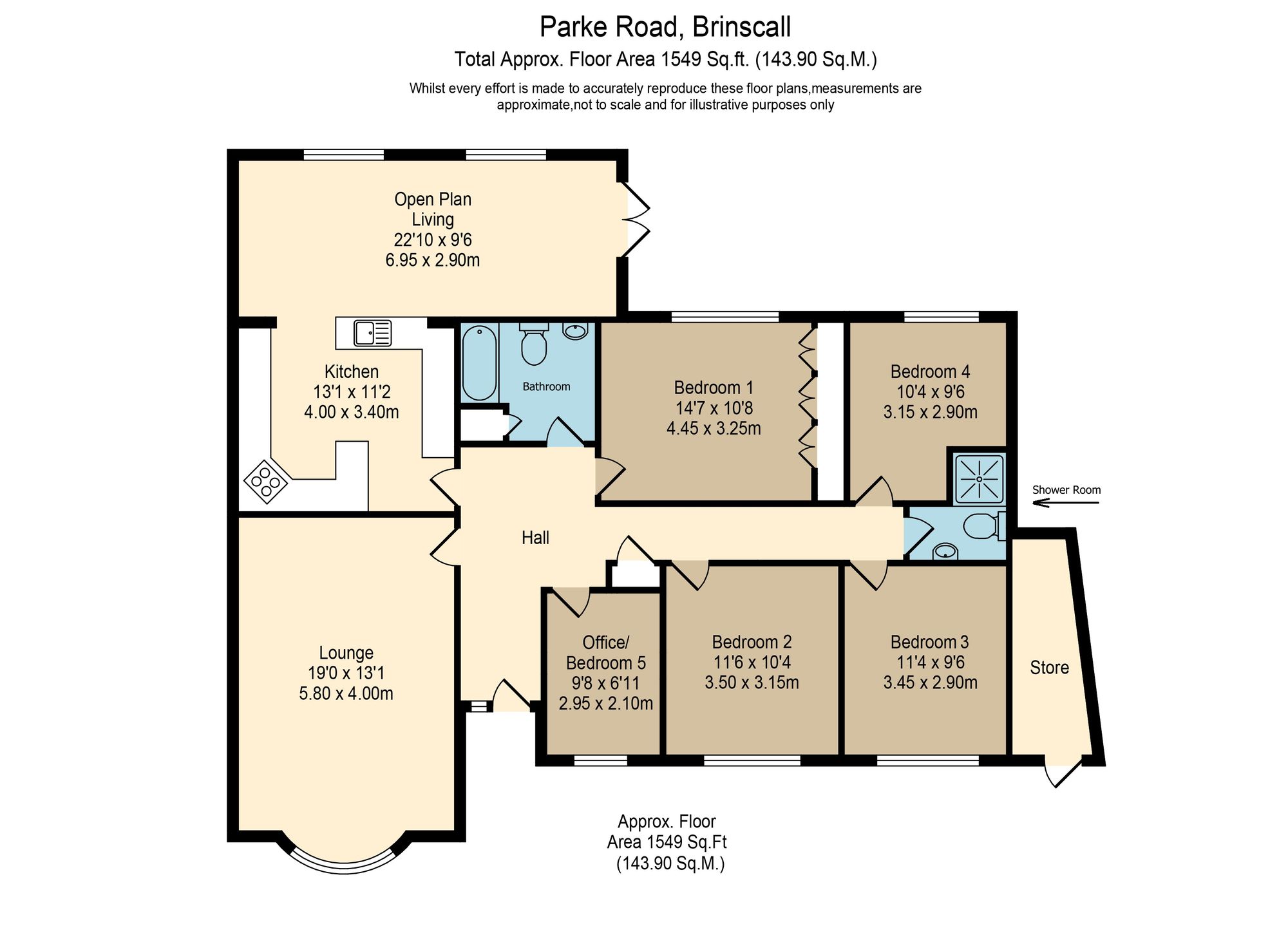 11 Parke Road, Chorley floorplan