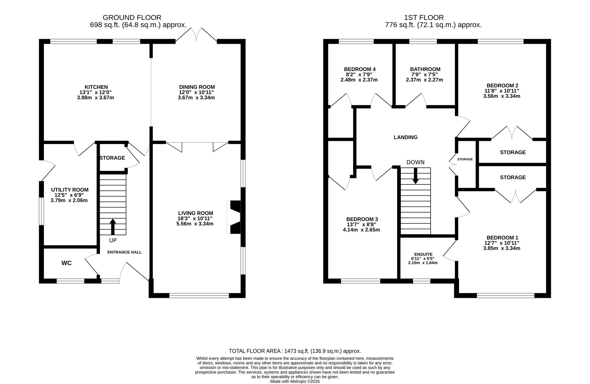 31 Highfield Way, Market Drayton floorplan