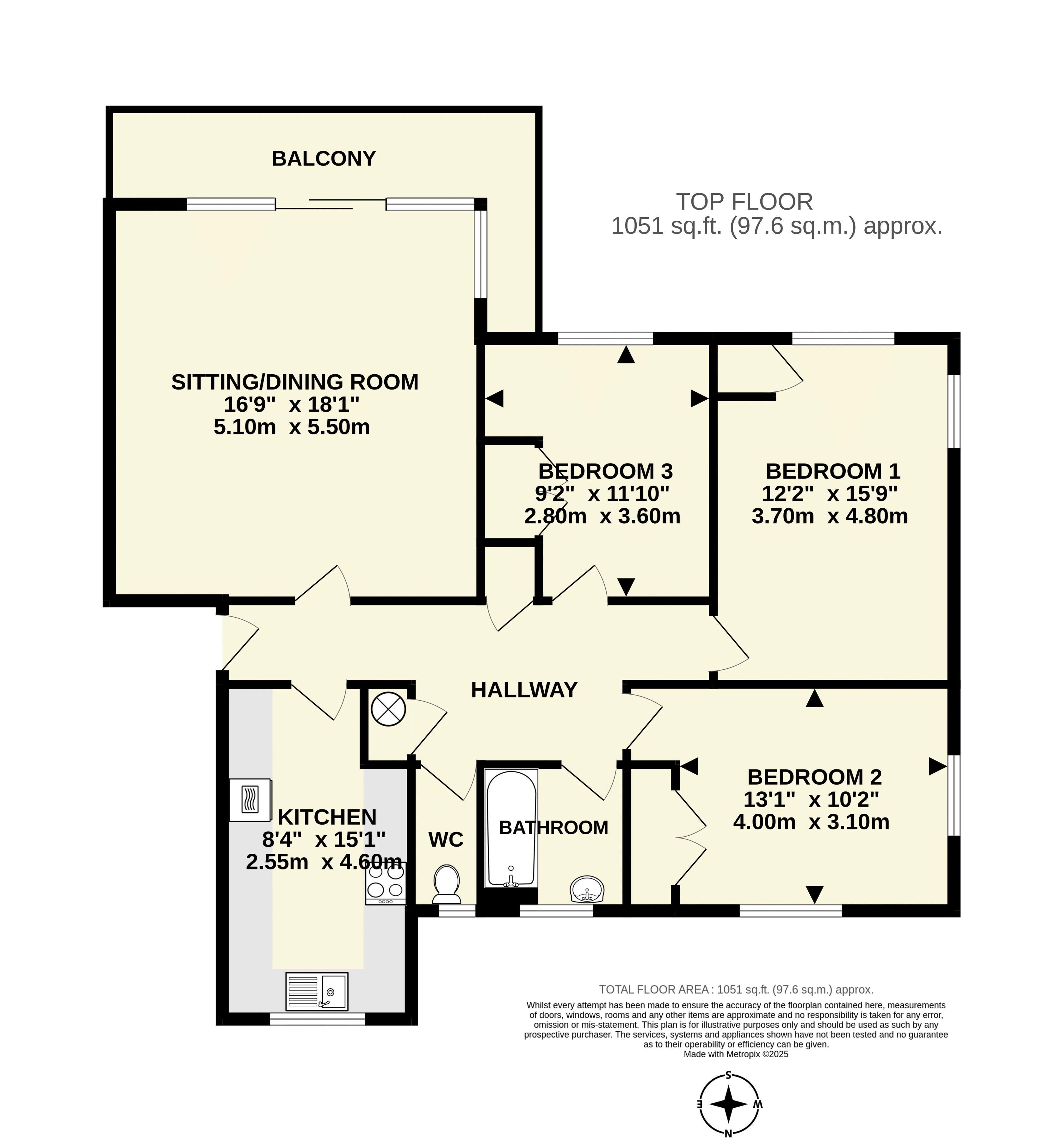 8, Cottington Court, Sidmouth floorplan