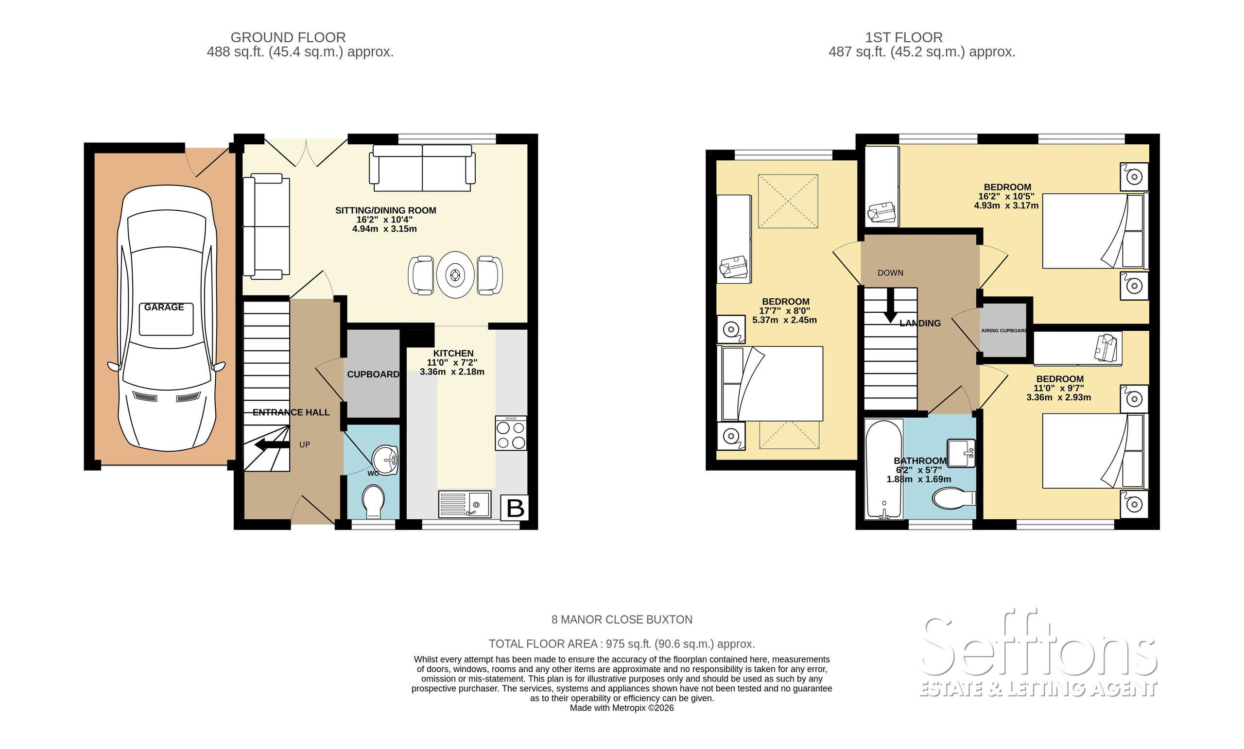8 Manor Close, Norwich floorplan