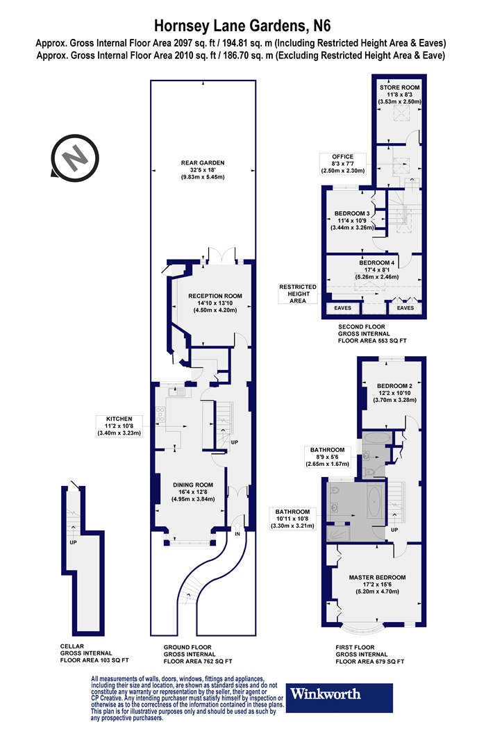 8, Hornsey Lane Gardens, London floorplan