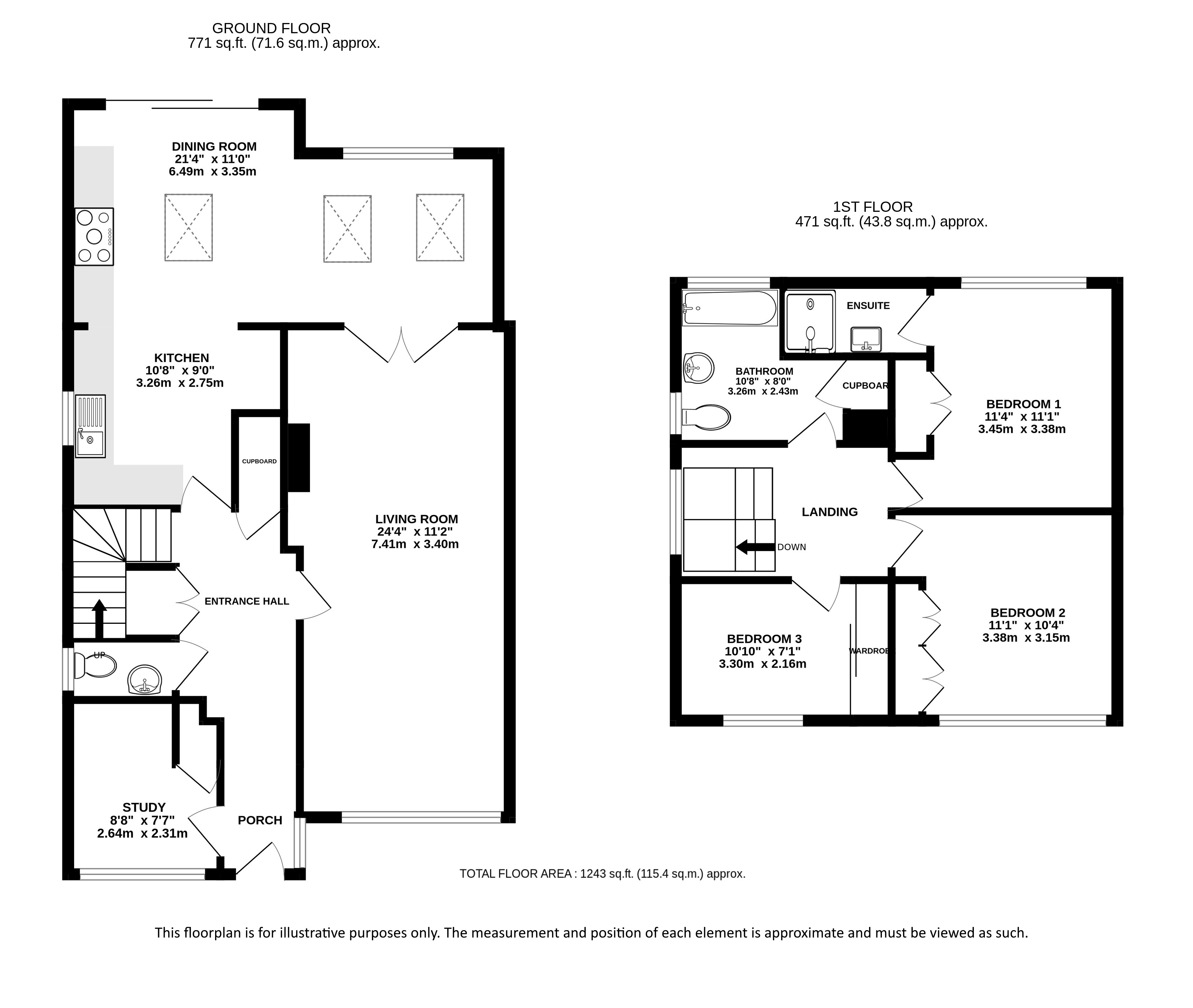 22, Holts Meadow, St. Albans floorplan