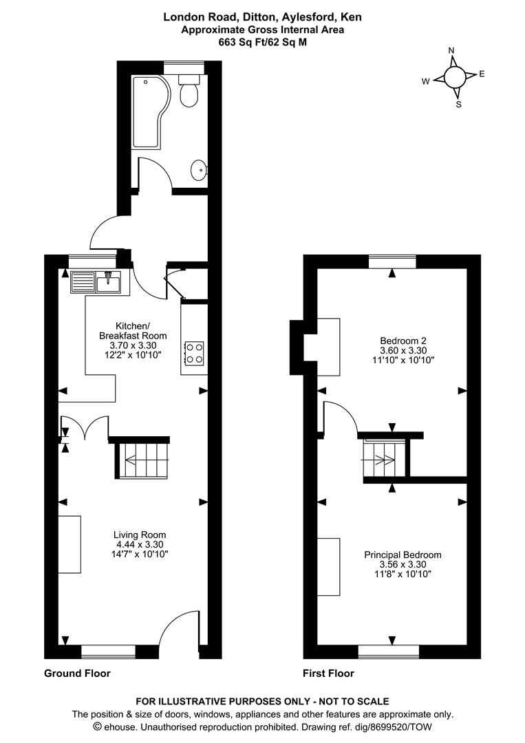 590, London Road, Aylesford floorplan
