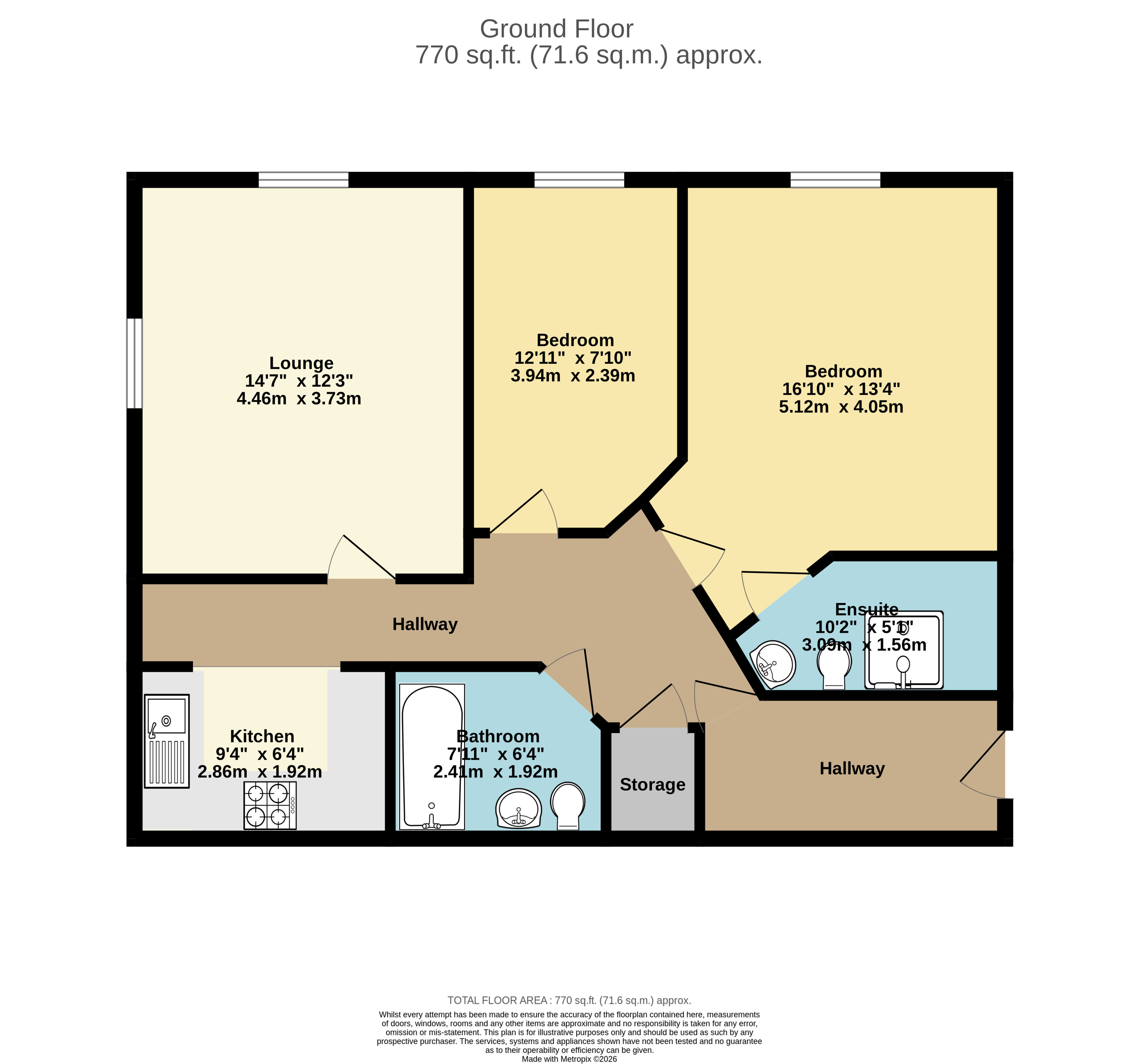 73, College Way, Bristol floorplan