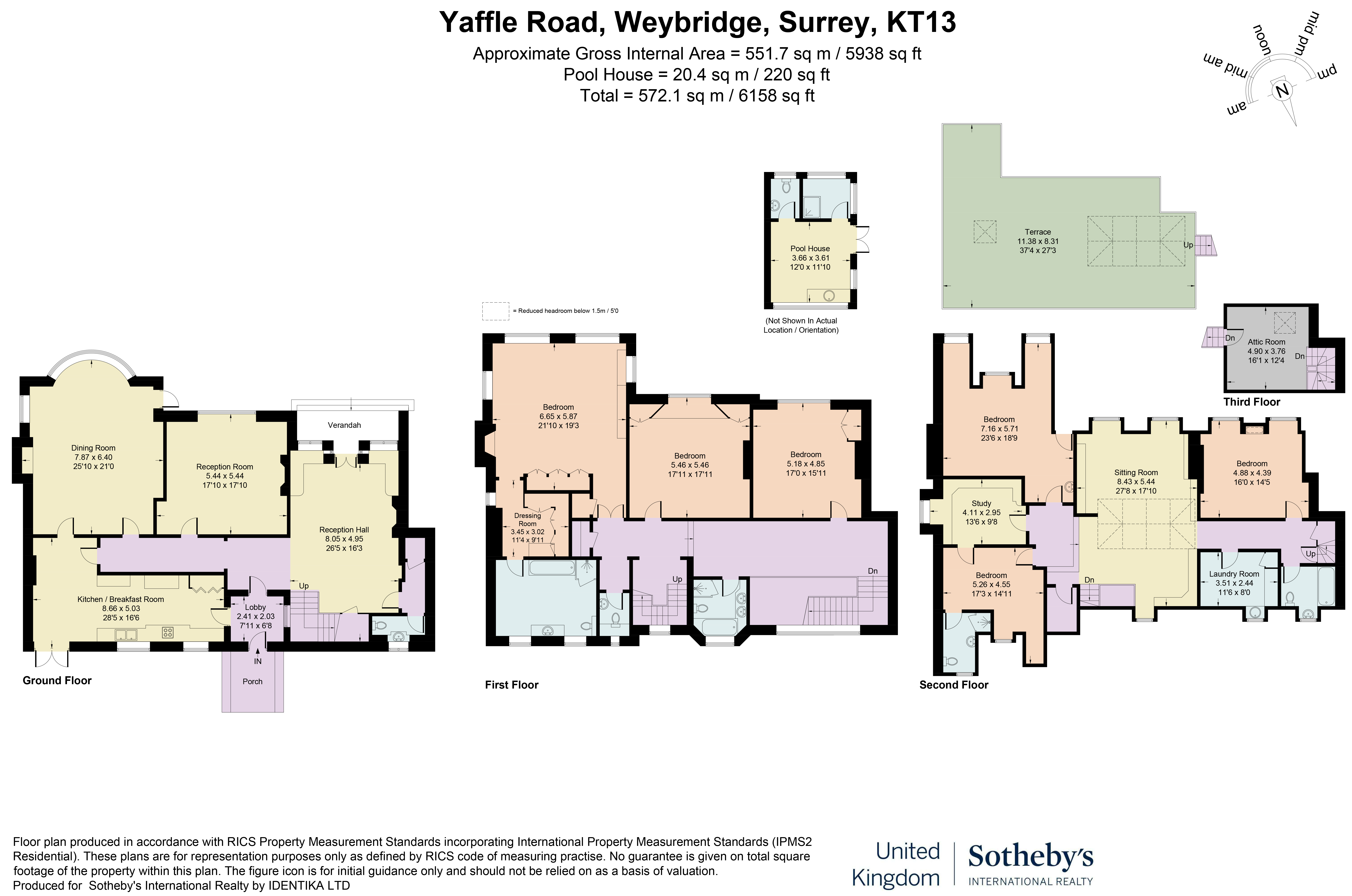 1, Yaffle Road, St Georges Hill floorplan