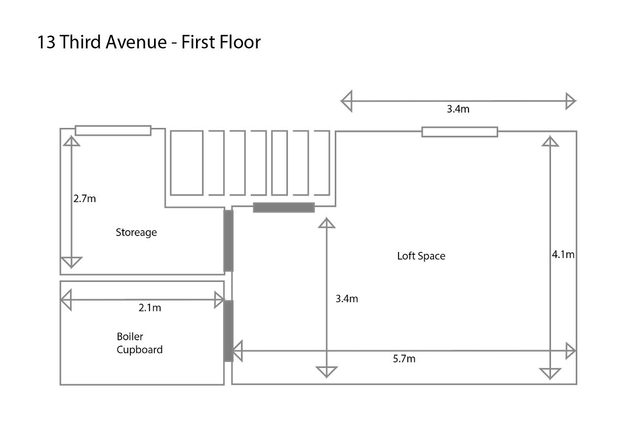 13, Third Avenue, Glasgow floorplan