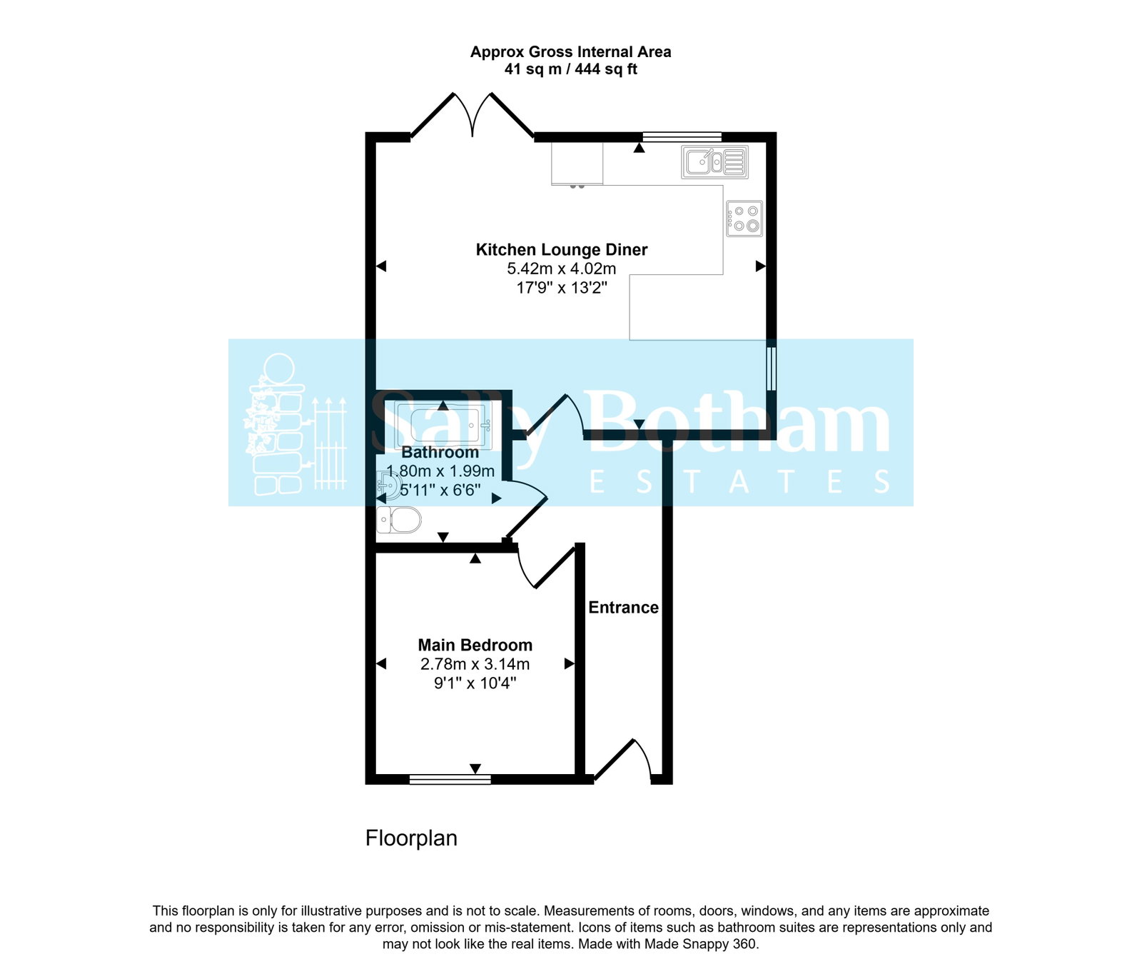 32, Weavers Road, Matlock floorplan