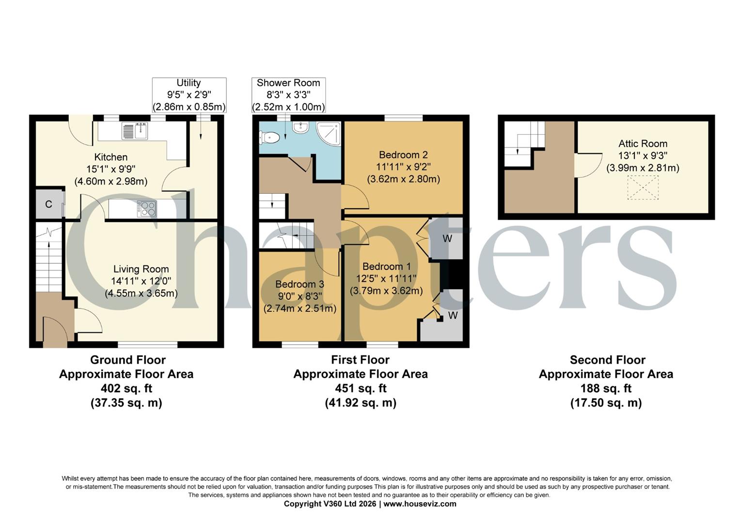 13, Woodhall Crescent, Halifax floorplan