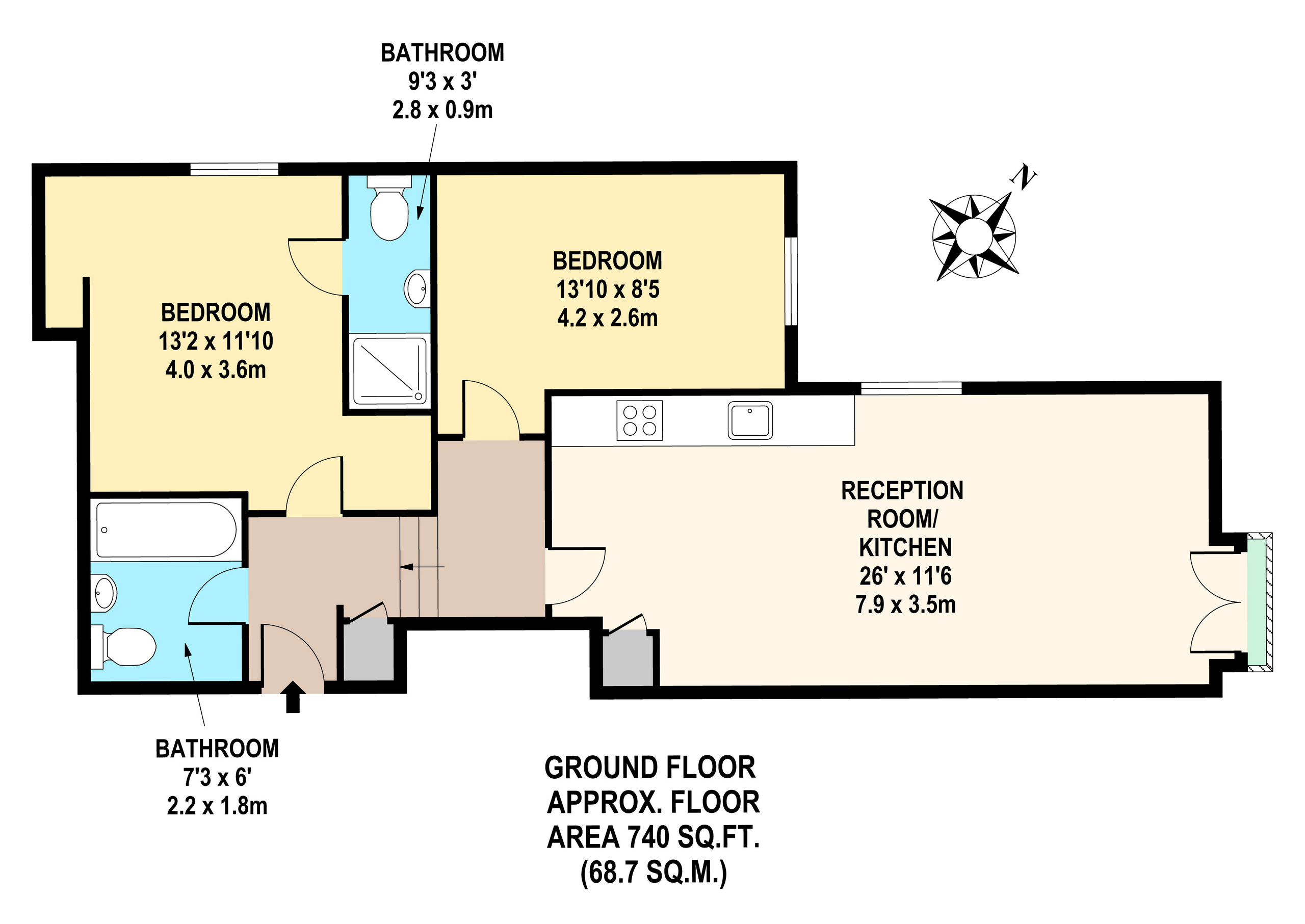 Flat 2, London floorplan