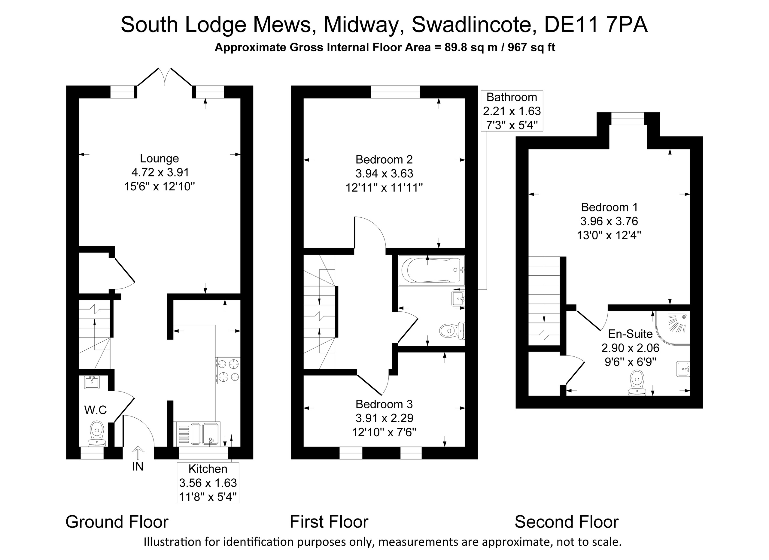 8 South Lodge Mews, Swadlincote floorplan