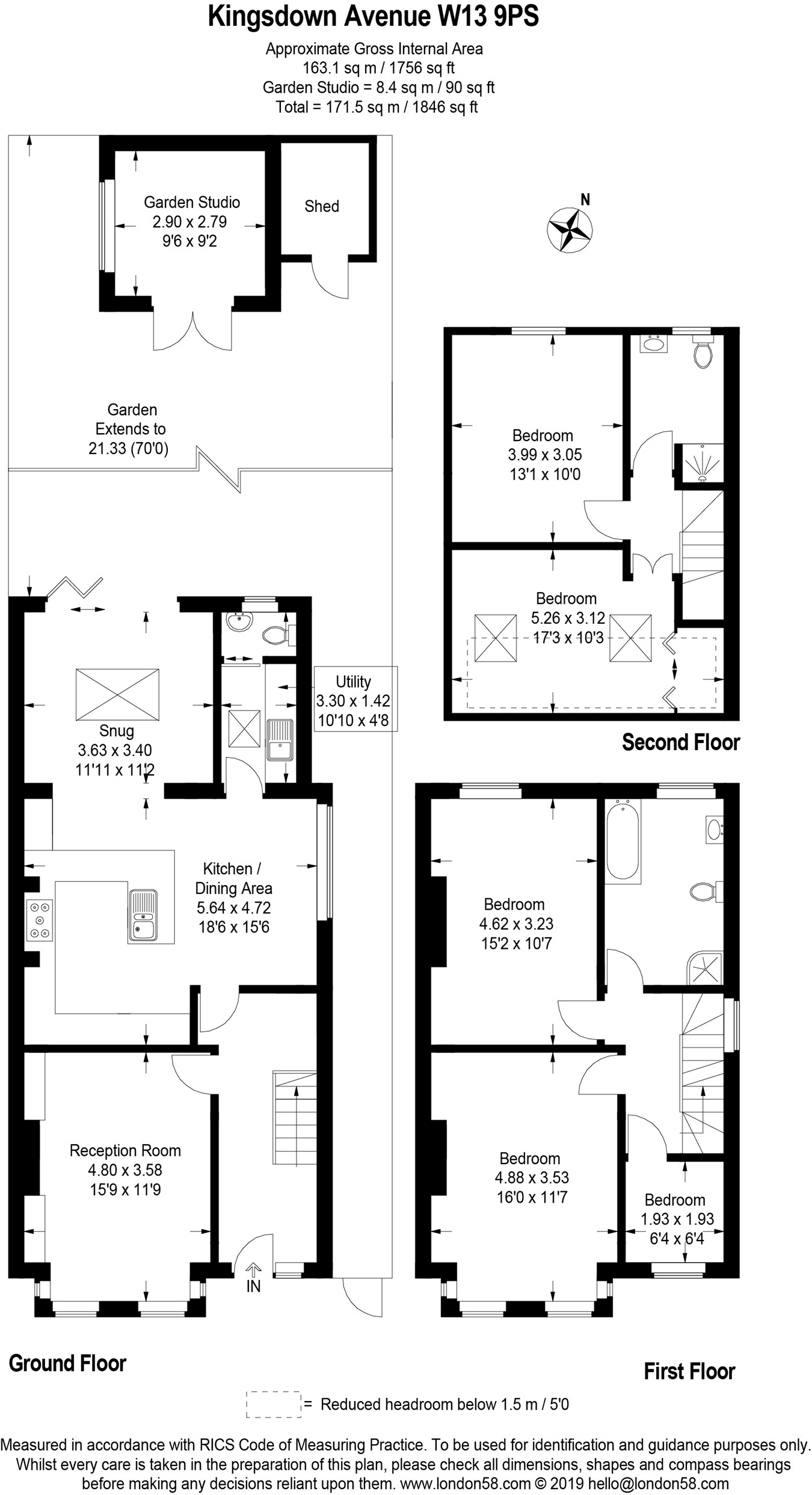 5 Bedrooms Semi-detached house for sale in Kingsdown Avenue, Ealing W13