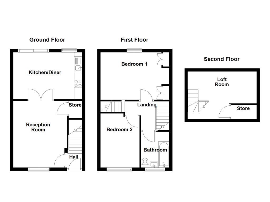 28, Marsden Walk, Manchester floorplan