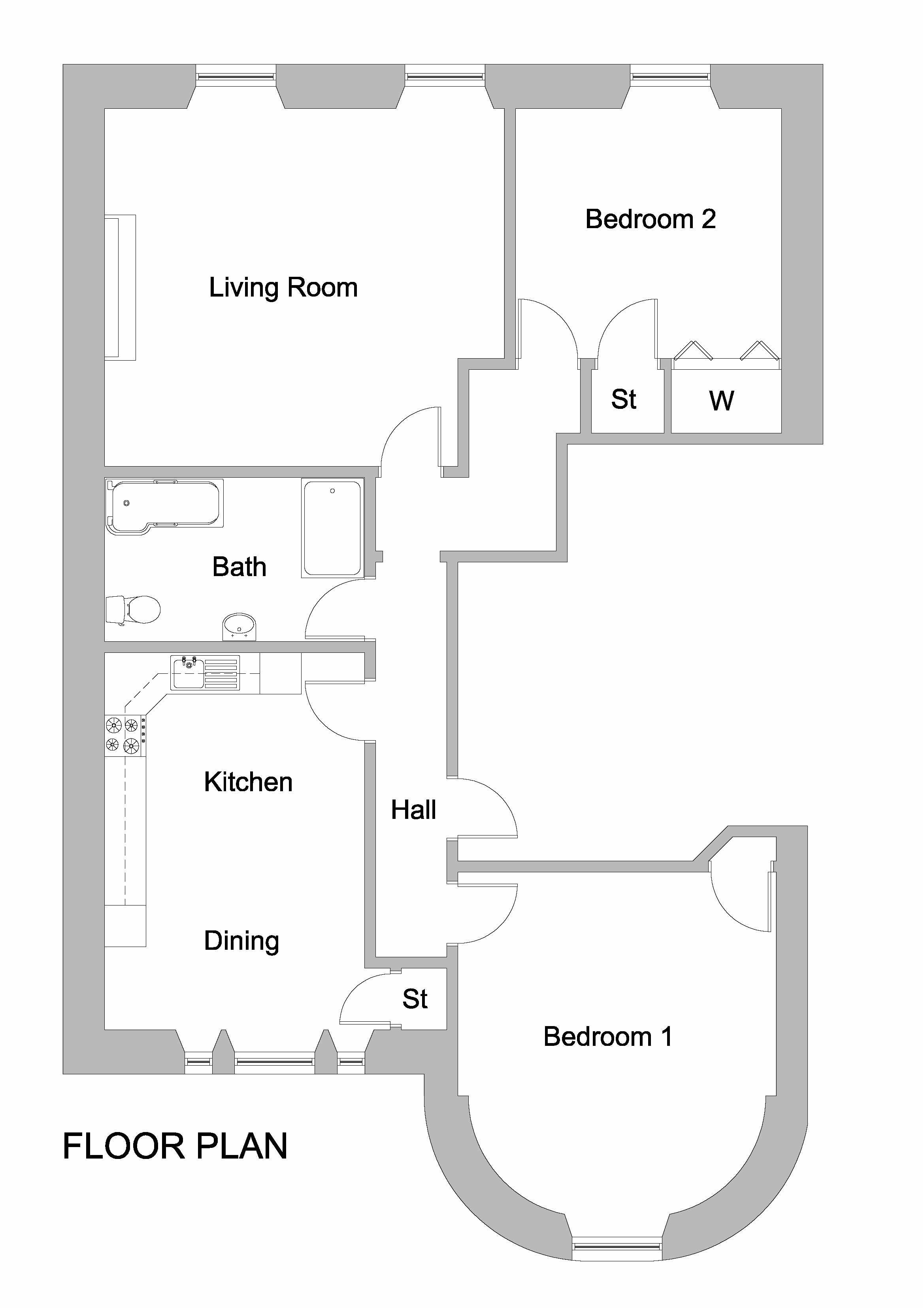 2 Bedrooms Flat for sale in 44 2F1 Queen Street, New Town, Edinburgh EH2