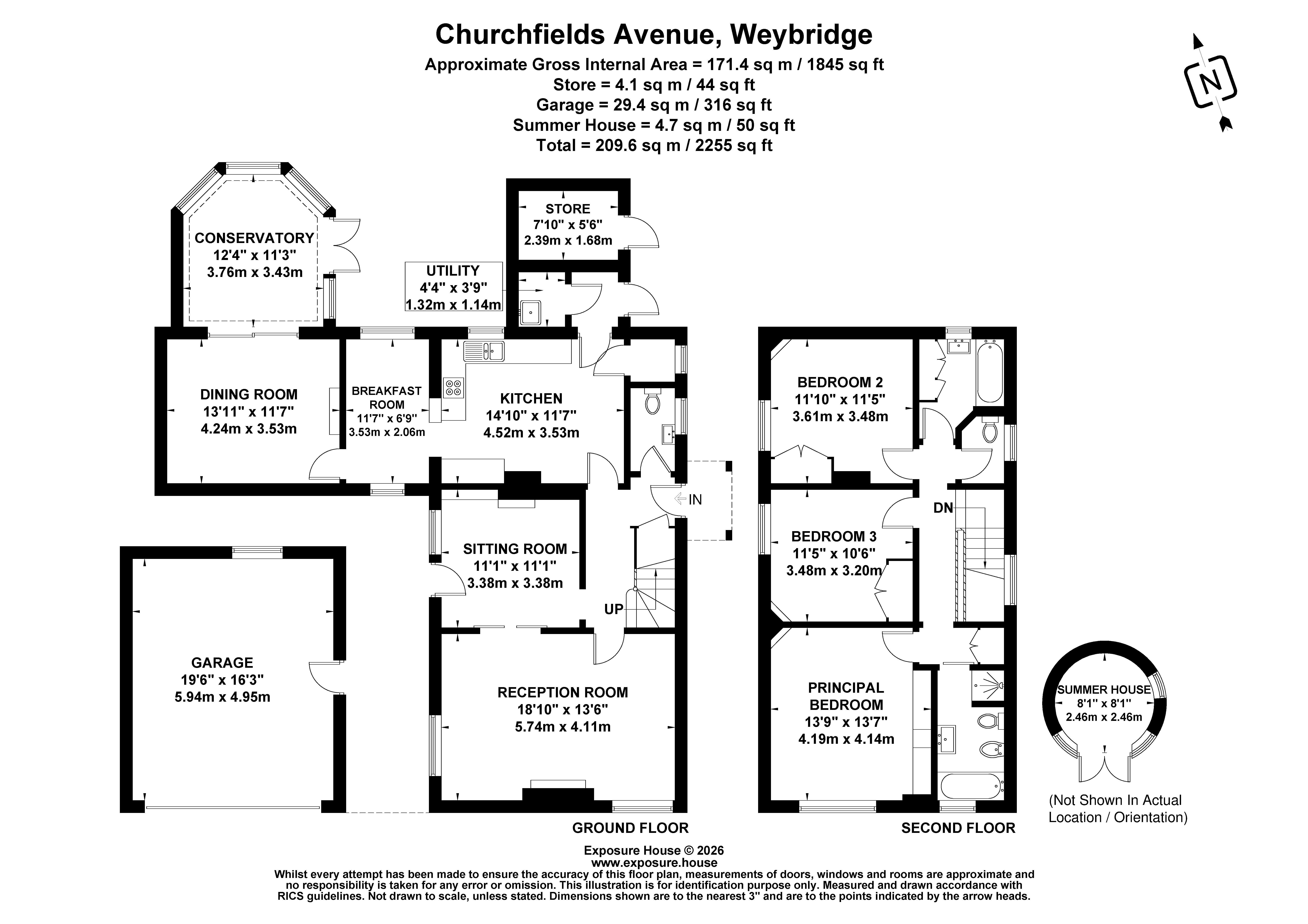 Little Garth, 16, Churchfields Avenue, Surrey floorplan