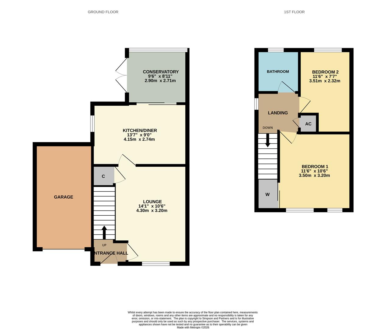 21, Skipton Close, Northampton floorplan