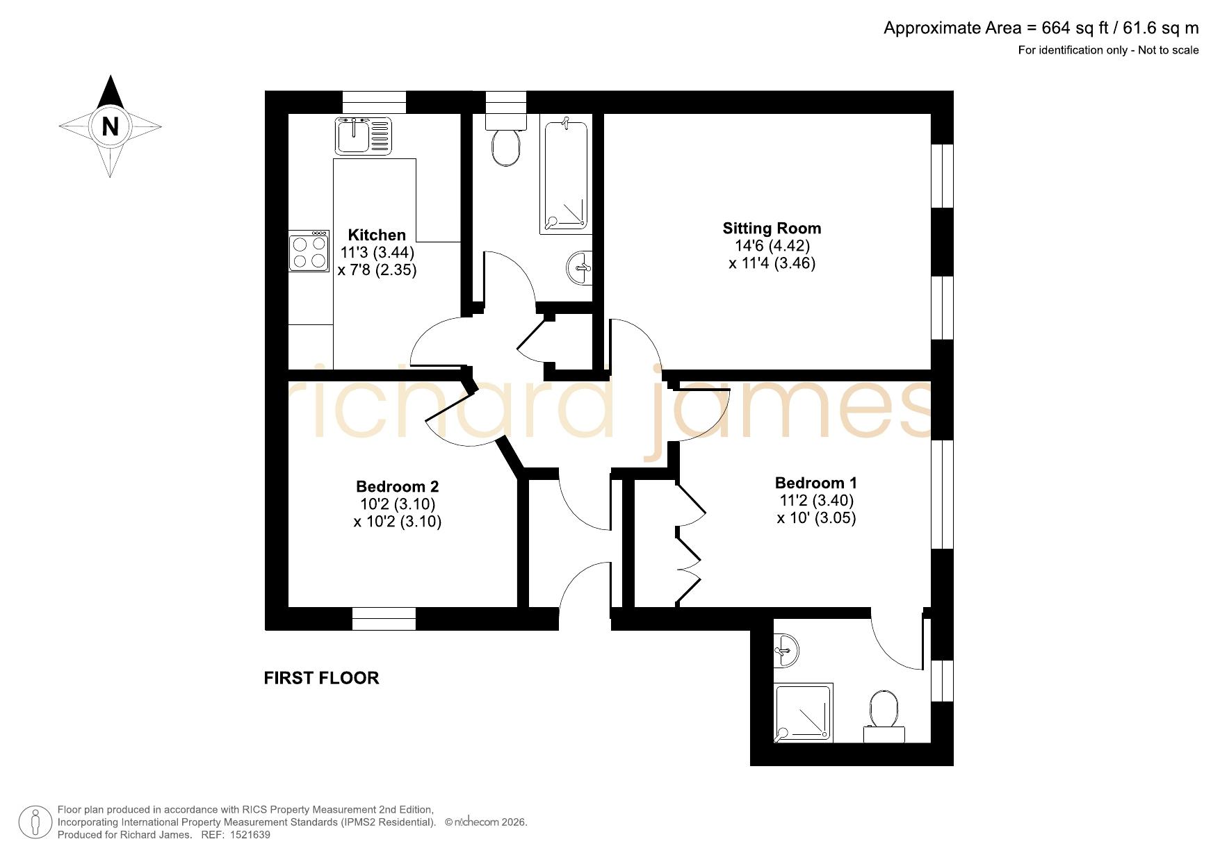 11, Ashlar Court, Marlborough Road floorplan