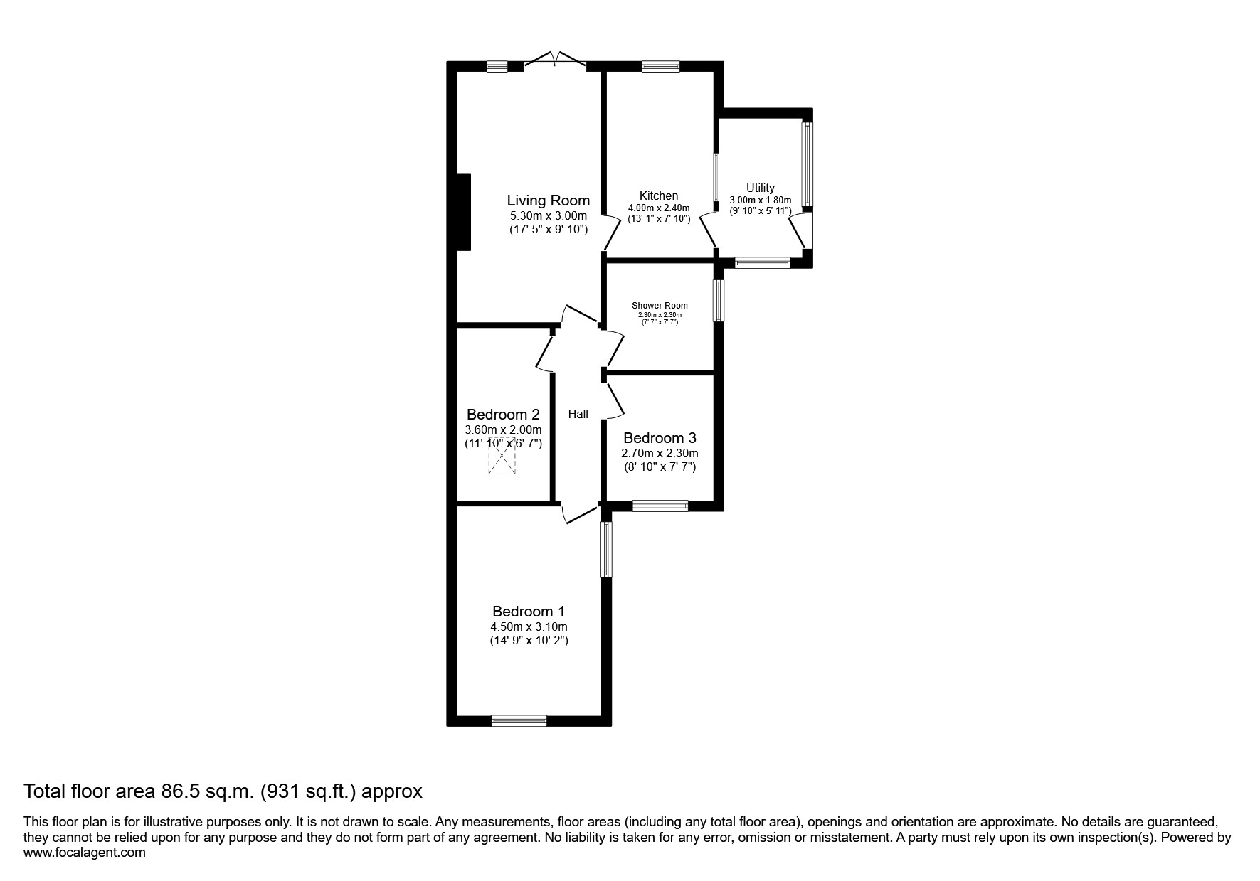 3, The Croft, York floorplan