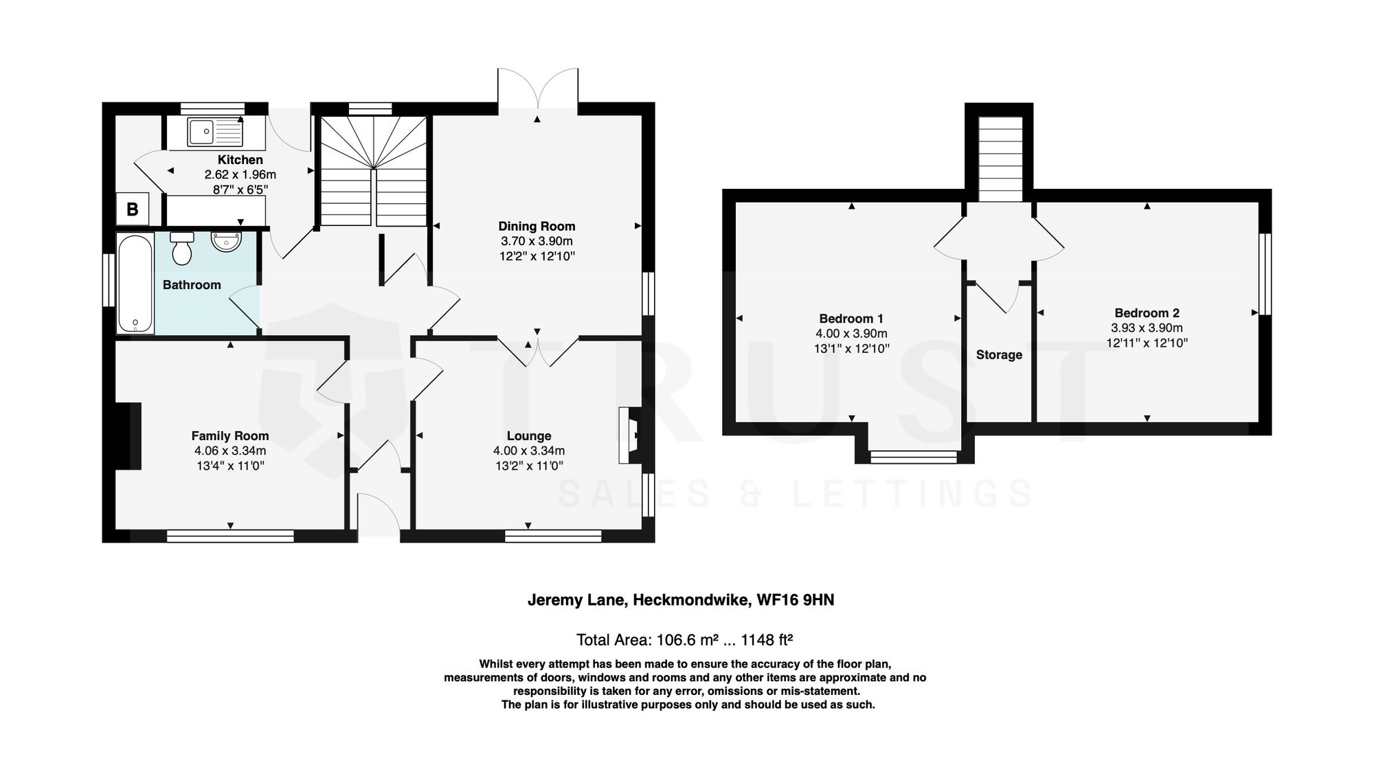 72 Jeremy Lane, Heckmondwike floorplan
