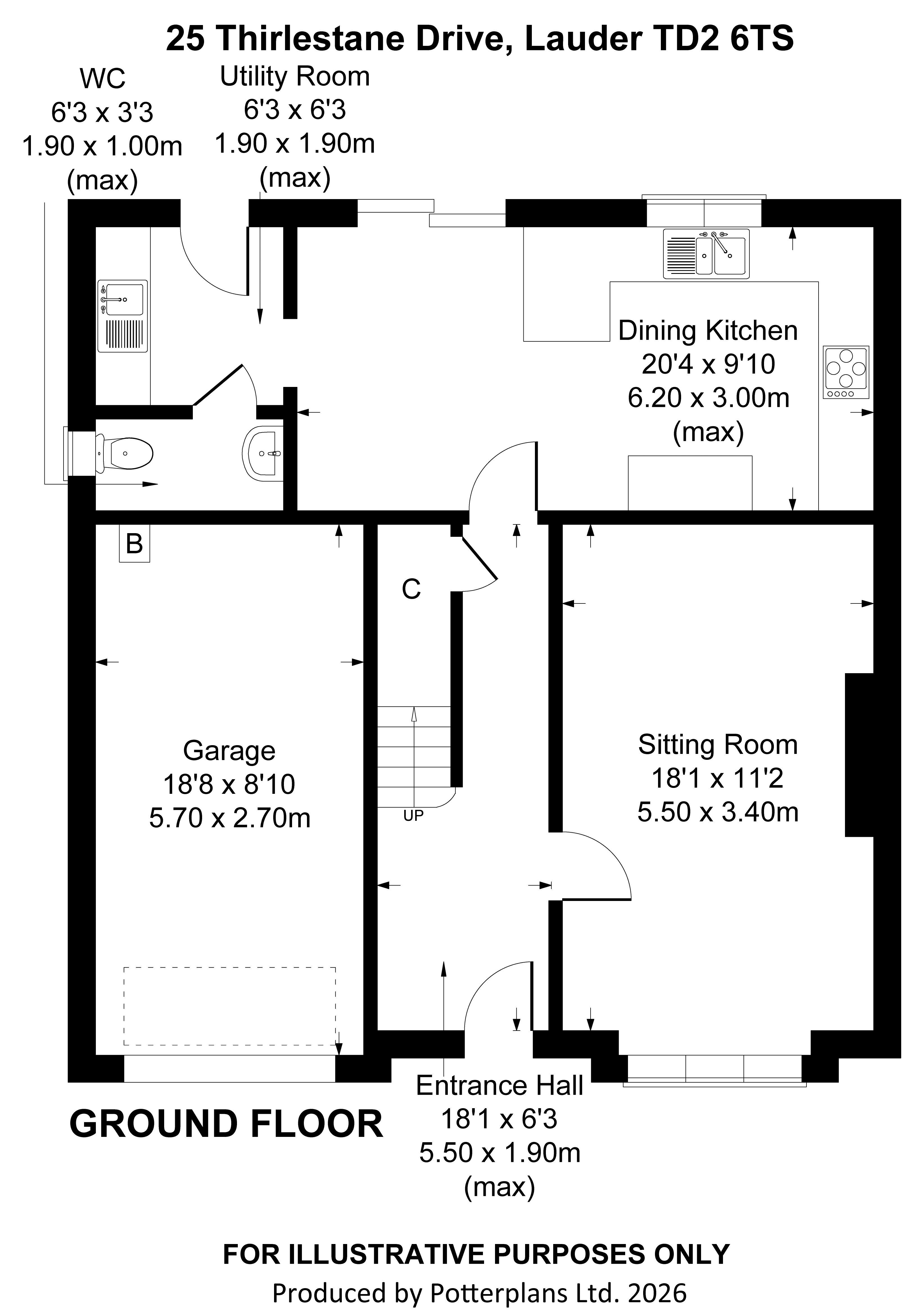 25, Thirlestane Drive, Lauder floorplan