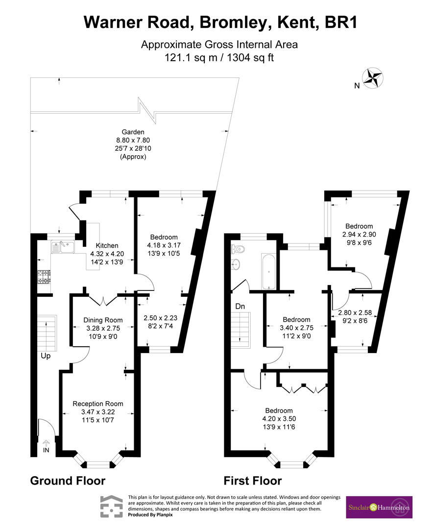 11, Warner Road, Bromley floorplan