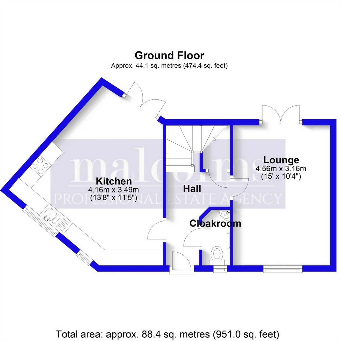 2 Bedrooms End terrace house to rent in Bramble Court, Great Cambourne, Cambourne, Cambridge CB23